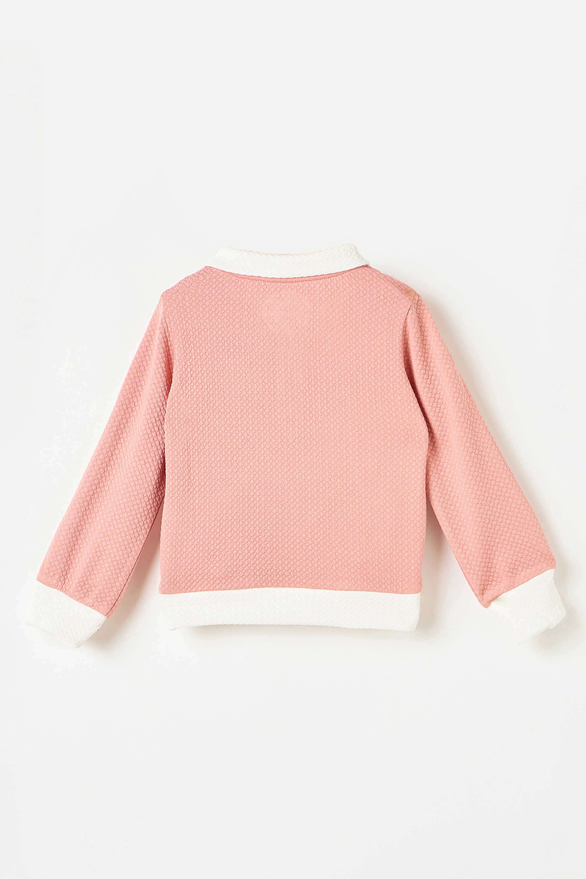 Solid-Blended-Fabric-Round-Neck-Girl-s-T-Shirt