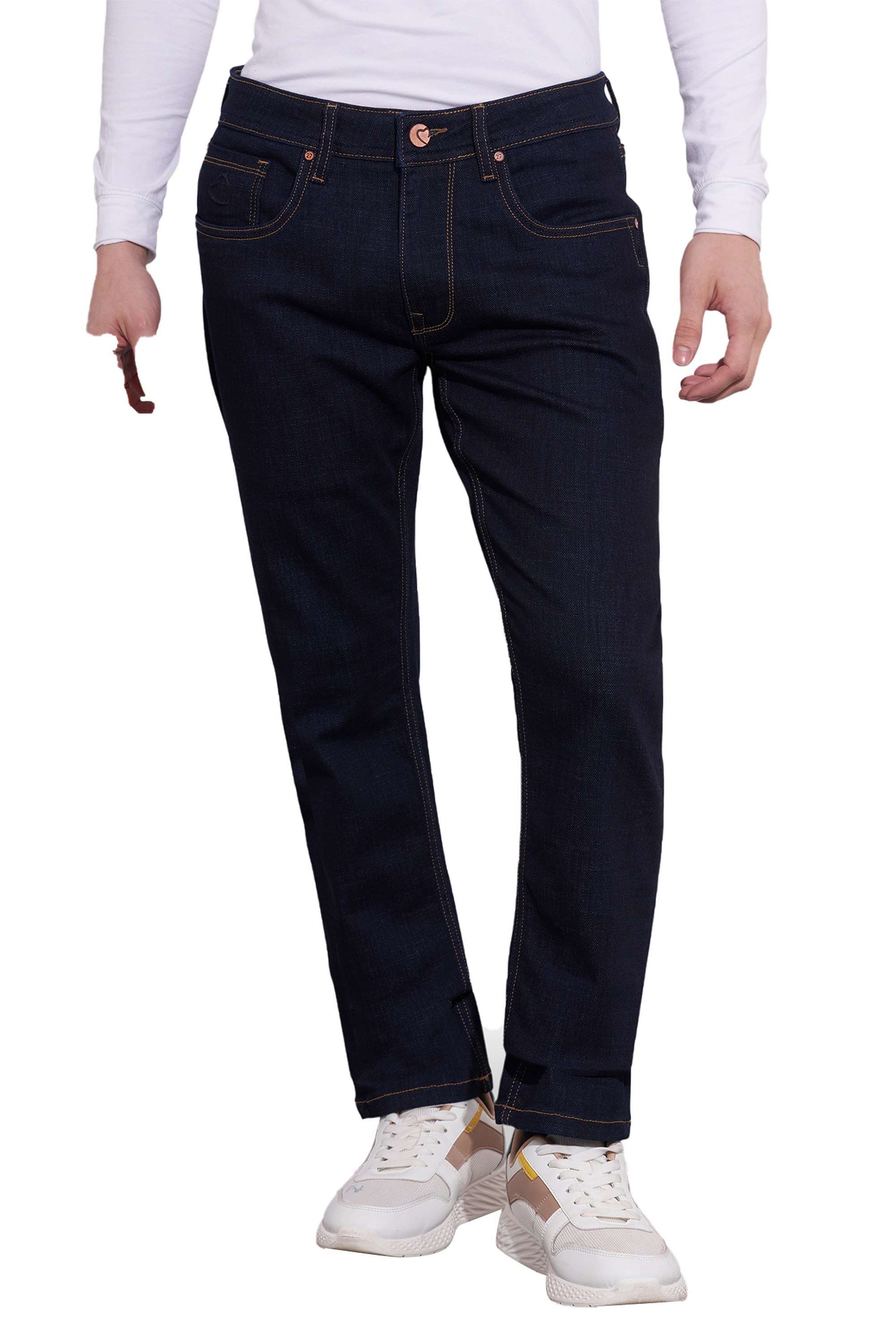 Knitted-Blended-Fabric-Slim-Fit-Men-s-Jeans