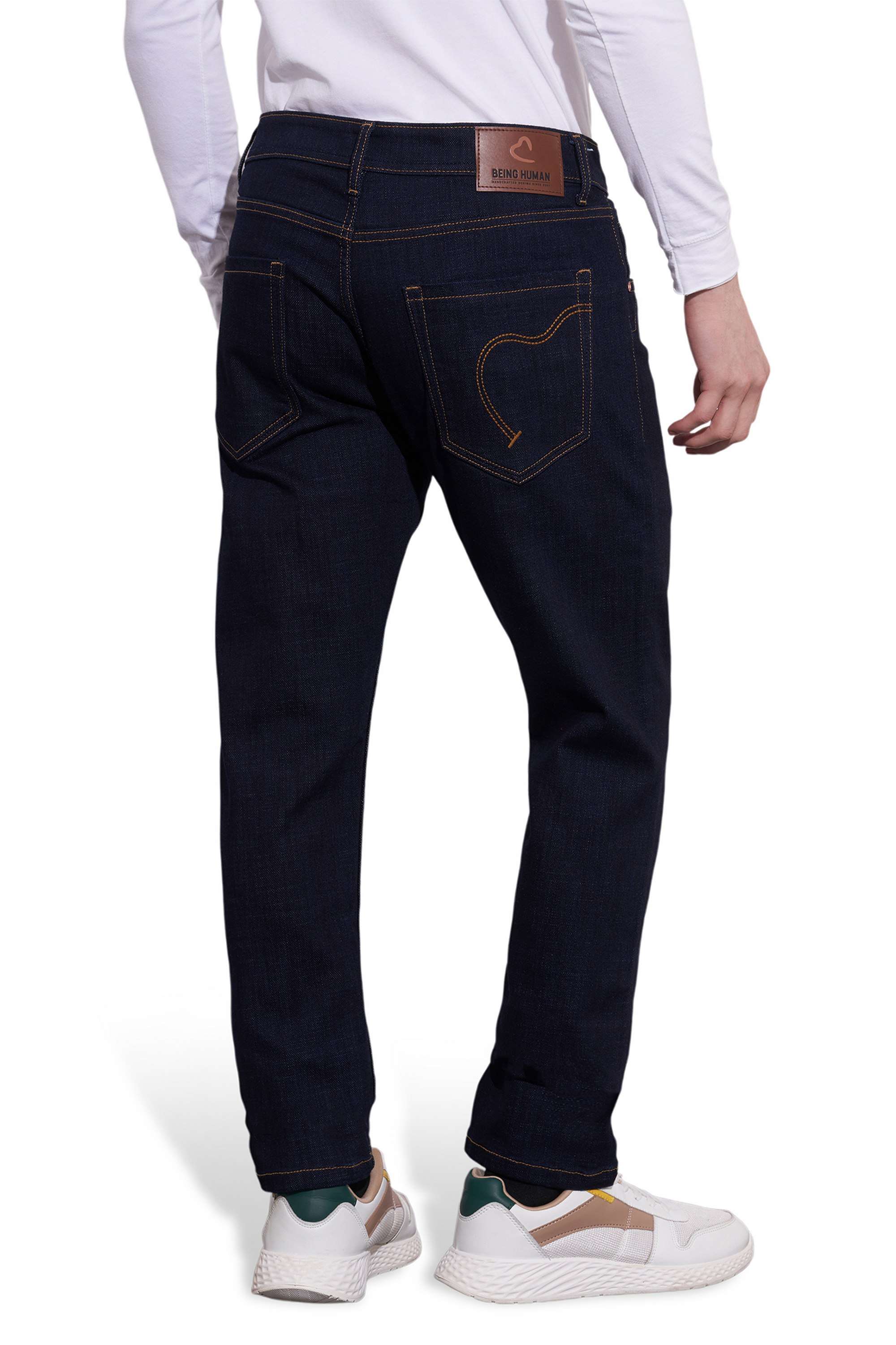 Knitted-Blended-Fabric-Slim-Fit-Men-s-Jeans