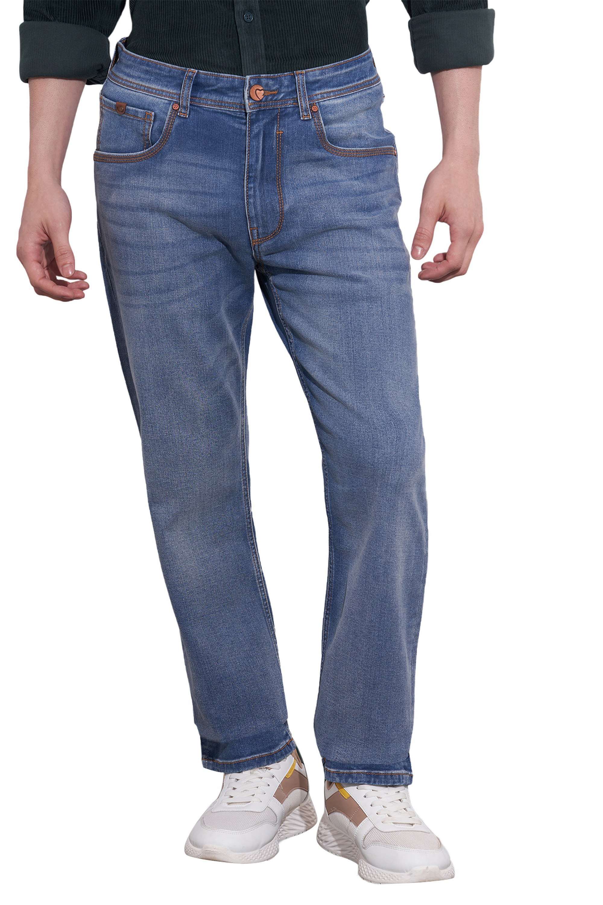 Knitted-Cotton-Straight-Fit-Men-s-Jeans