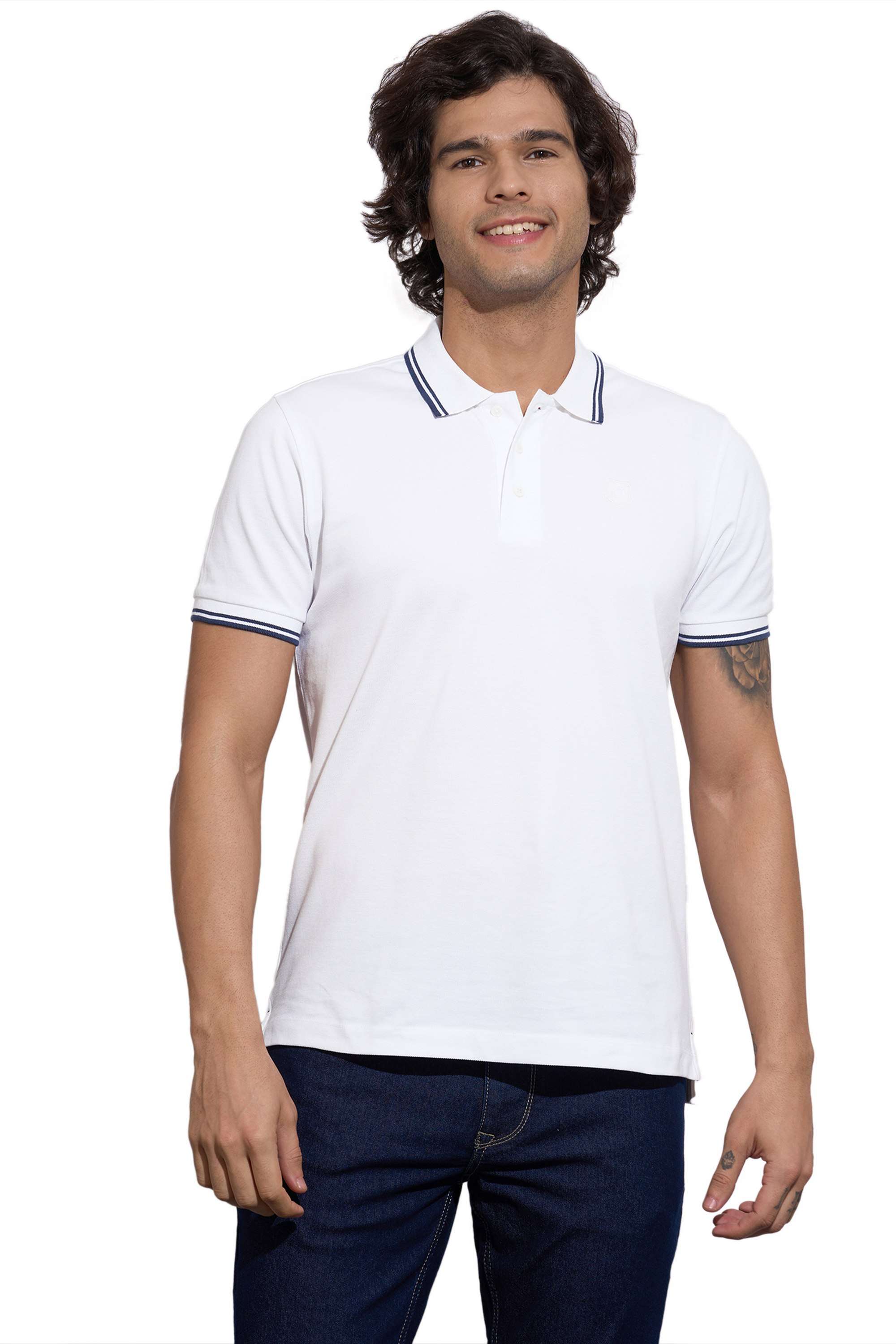 Solid-Cotton-Polo-Men-s-T-Shirt