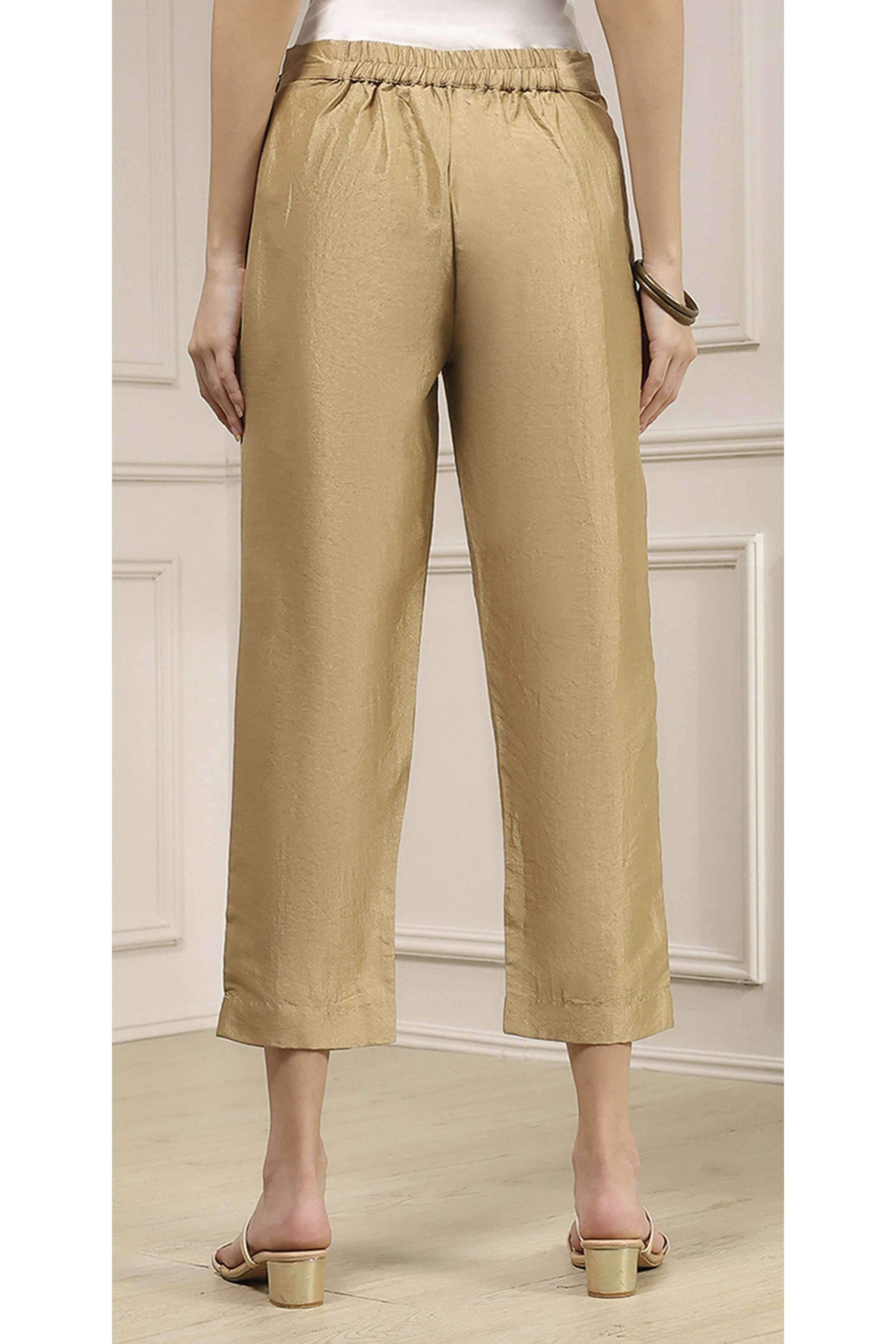 Solid-Viscose-Regular-Fit-Women-s-Pants
