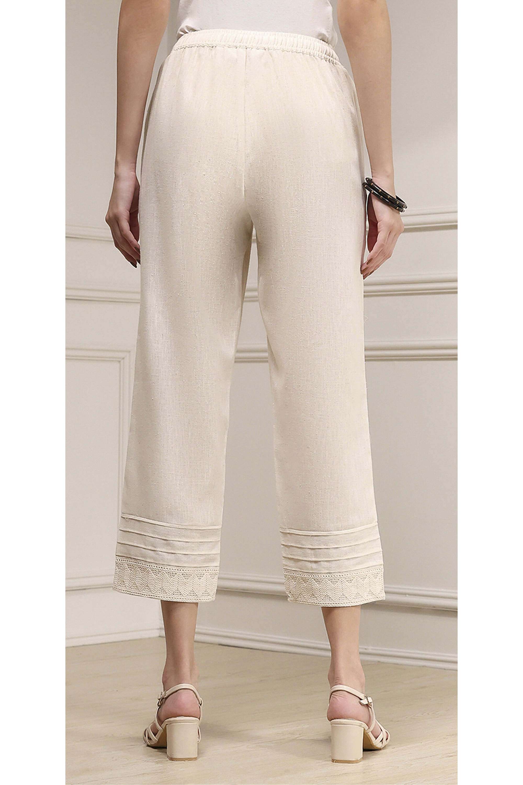 Solid-Cotton-Women-Pants