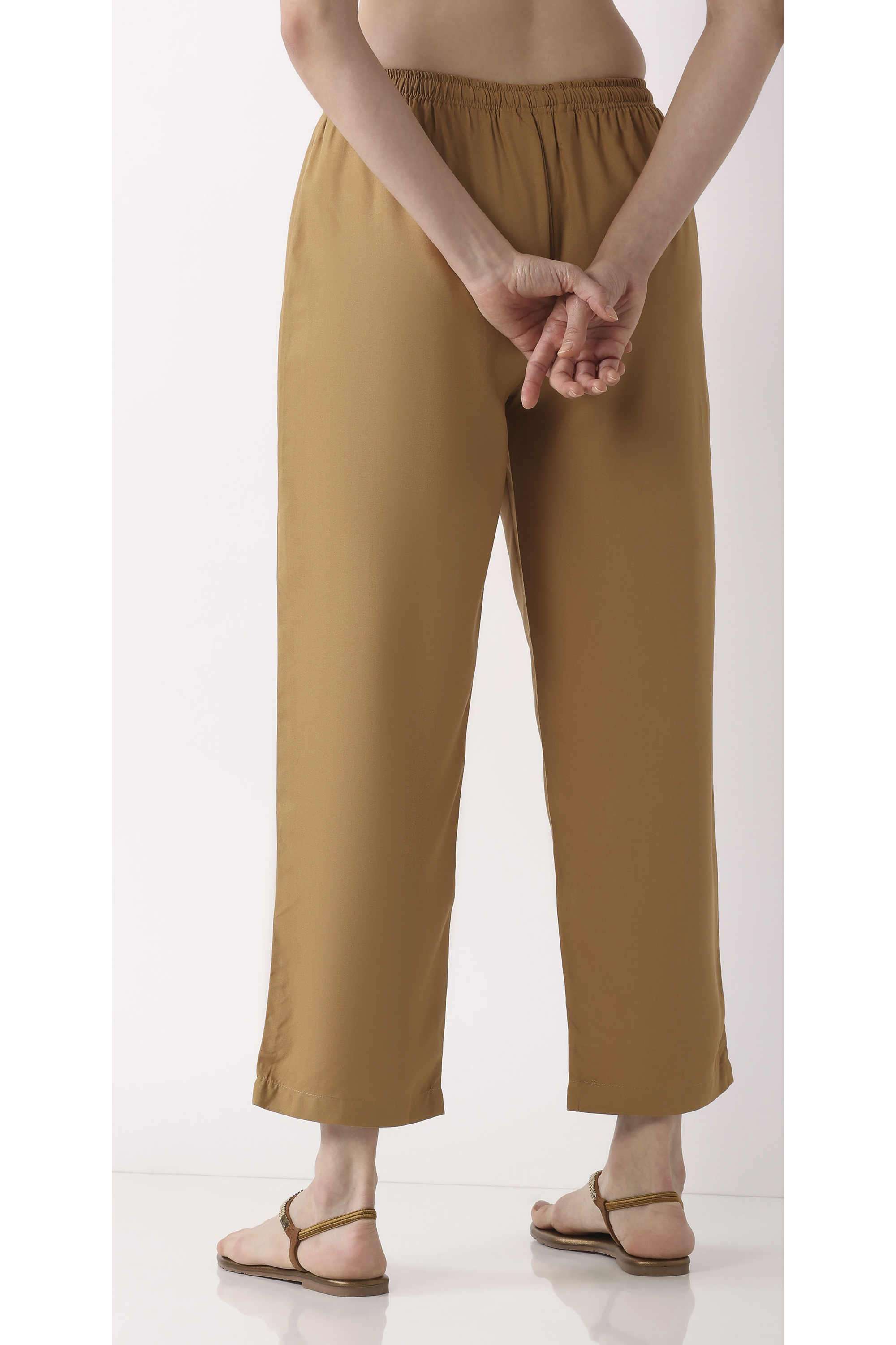 Solid-Rayon-Women-Pants