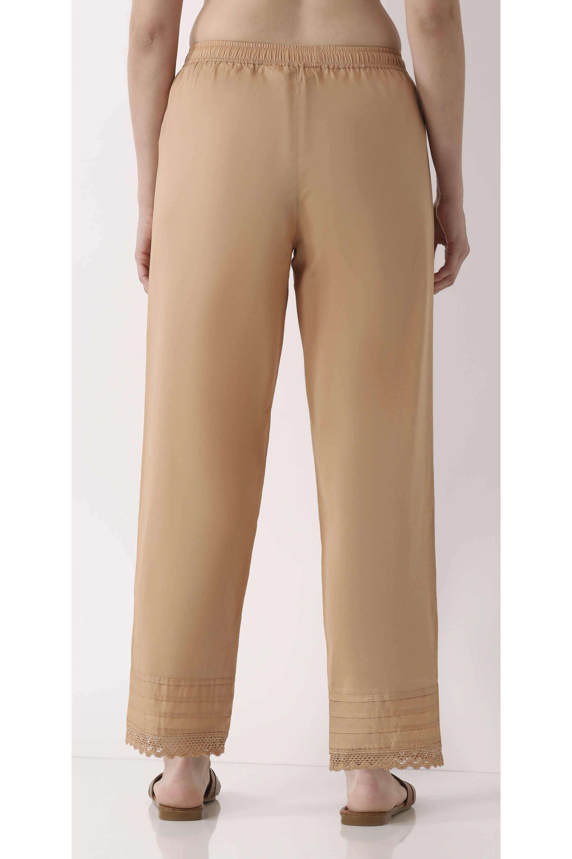 Solid-Cotton-Women-Pants