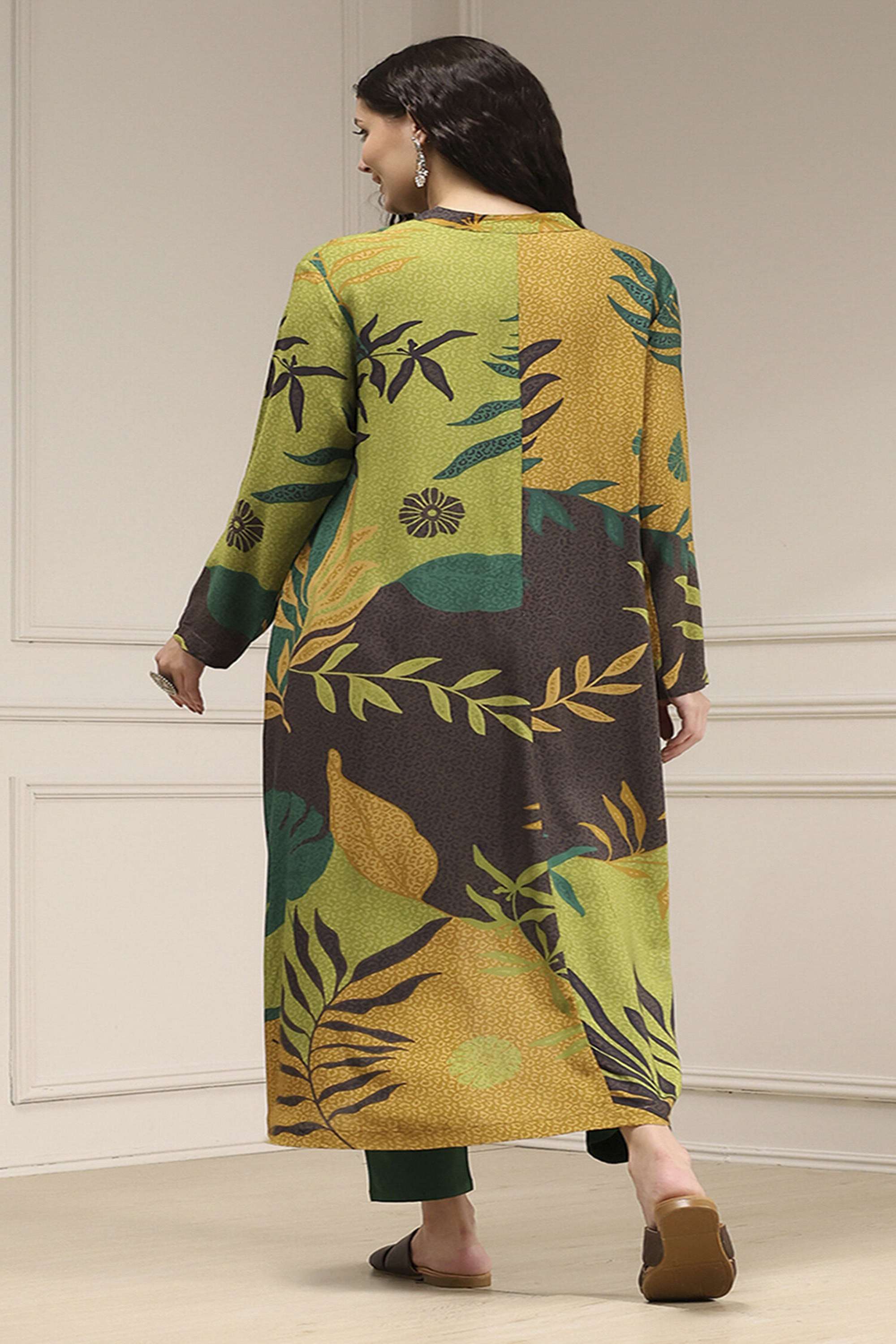 Printed-Rayon-Collared-Women-s-Festive-Wear-Kurta