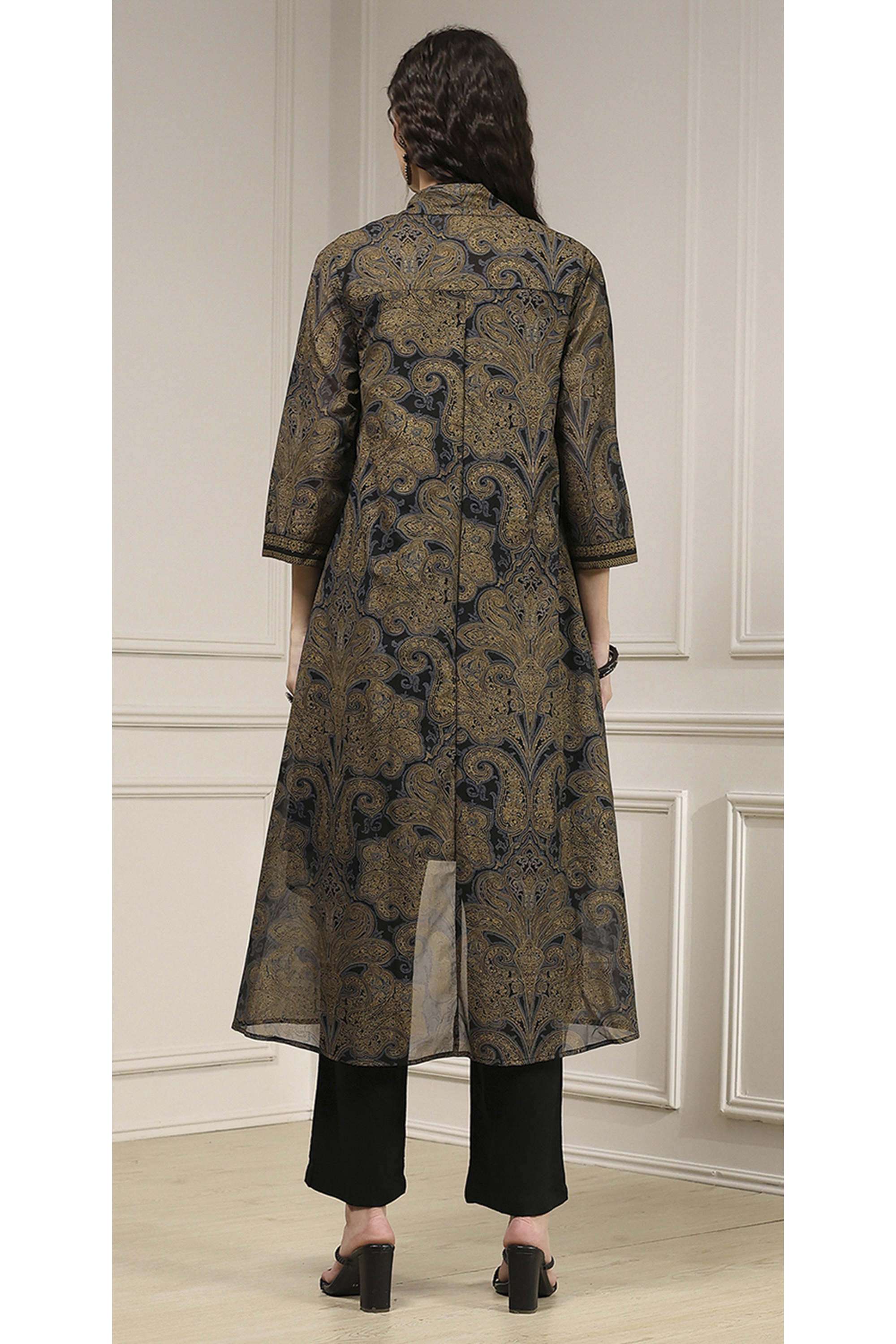 Solid-Rayon-Straight-Fit-Women-s-Kurta-Set