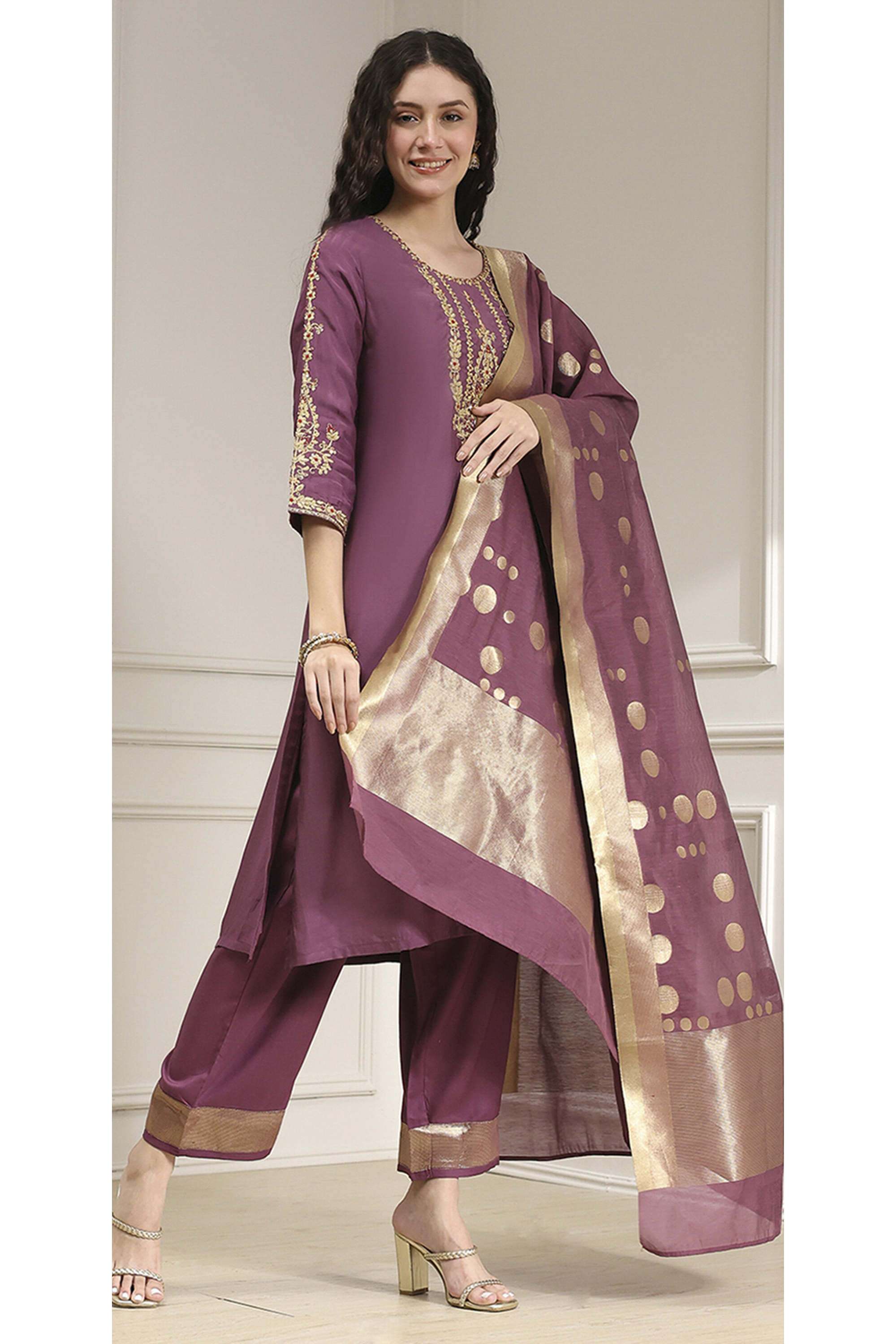 Solid-Modal-Straight-Fit-Women-s-Kurta-Set