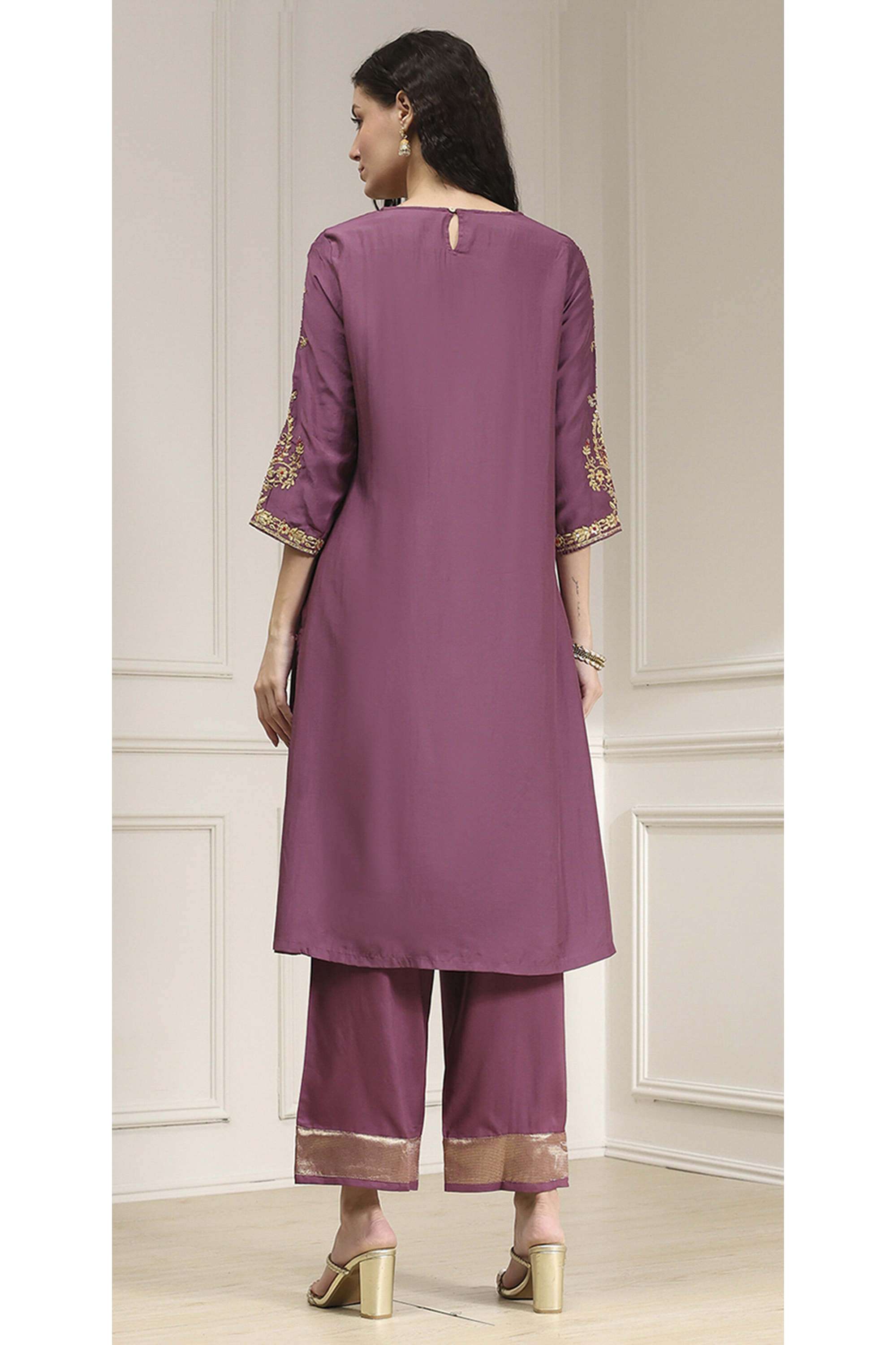Solid-Modal-Straight-Fit-Women-s-Kurta-Set