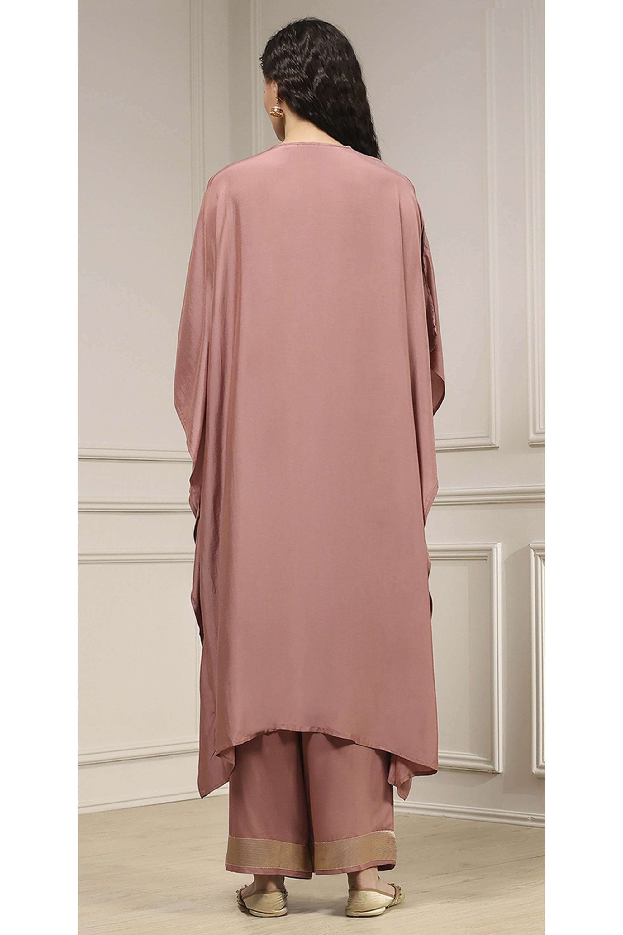 Solid-Blended-Fabric-Straight-Fit-Women-s-Co-Ord-Set