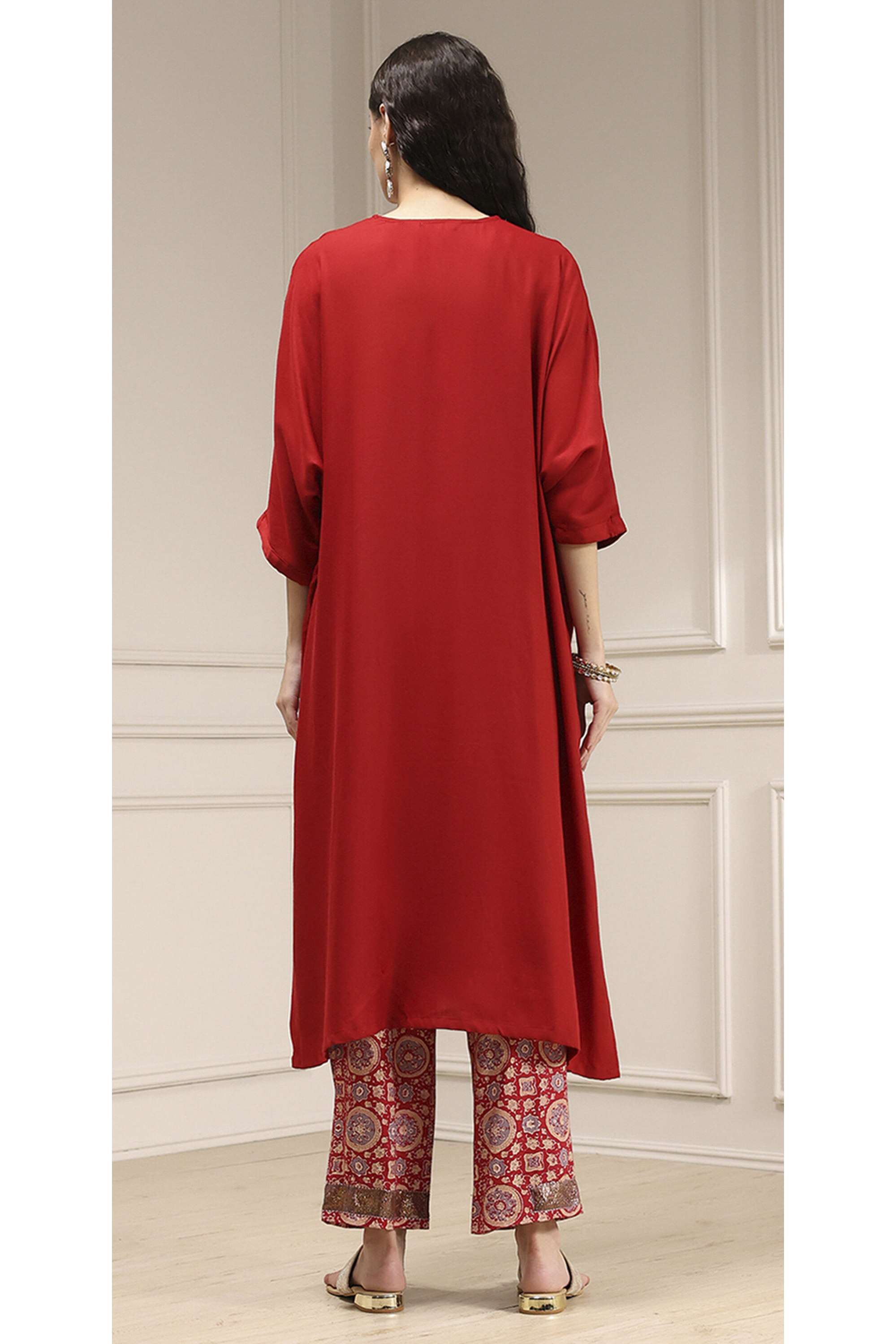 Tie-&-Dye-Modal-V-Neck-Women-s-Festive-Wear-Palazzos