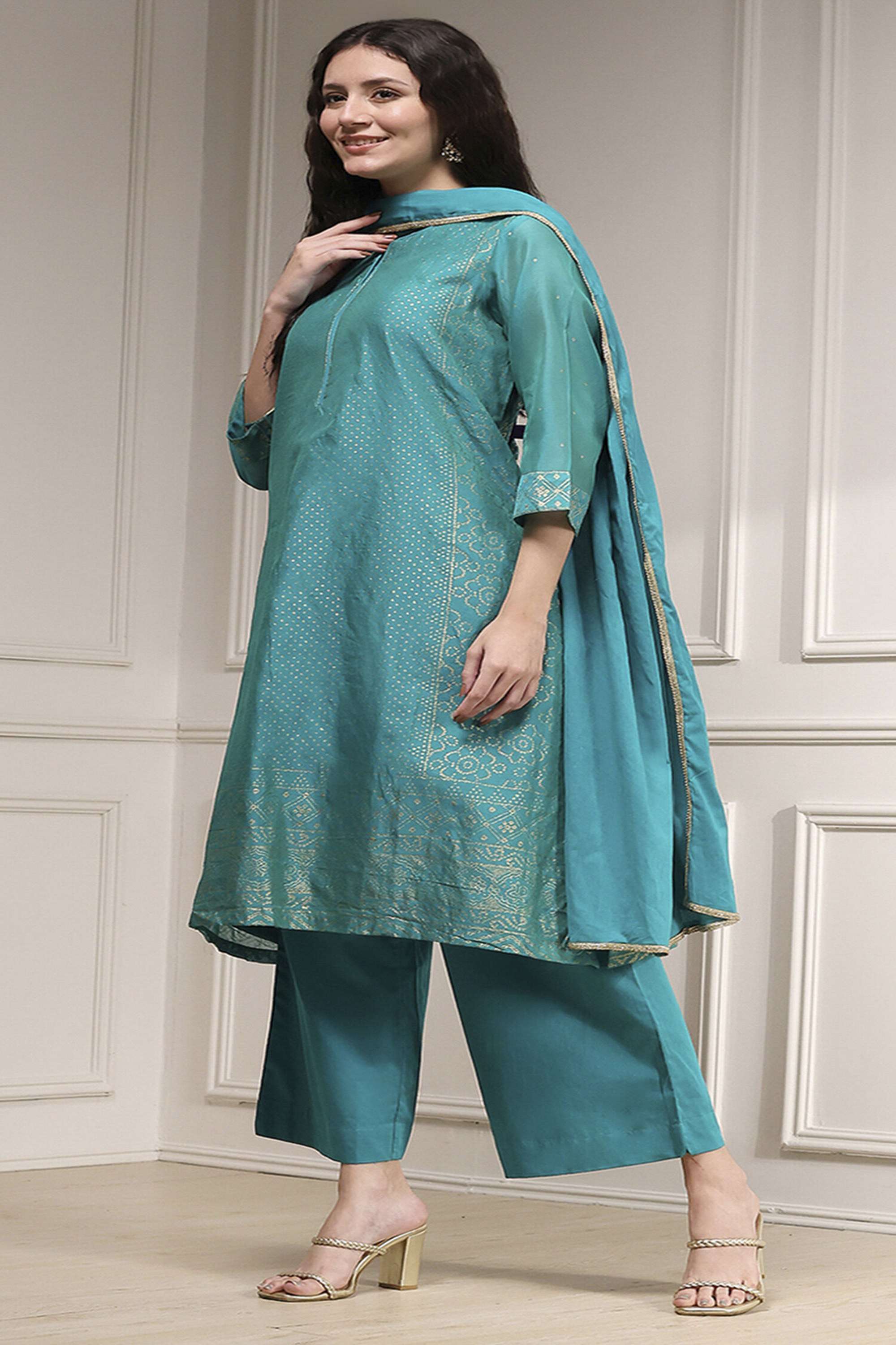 Printed-Regular-Fit-Blended-Fabric-Women-s-Festive-Wear-Palazzos