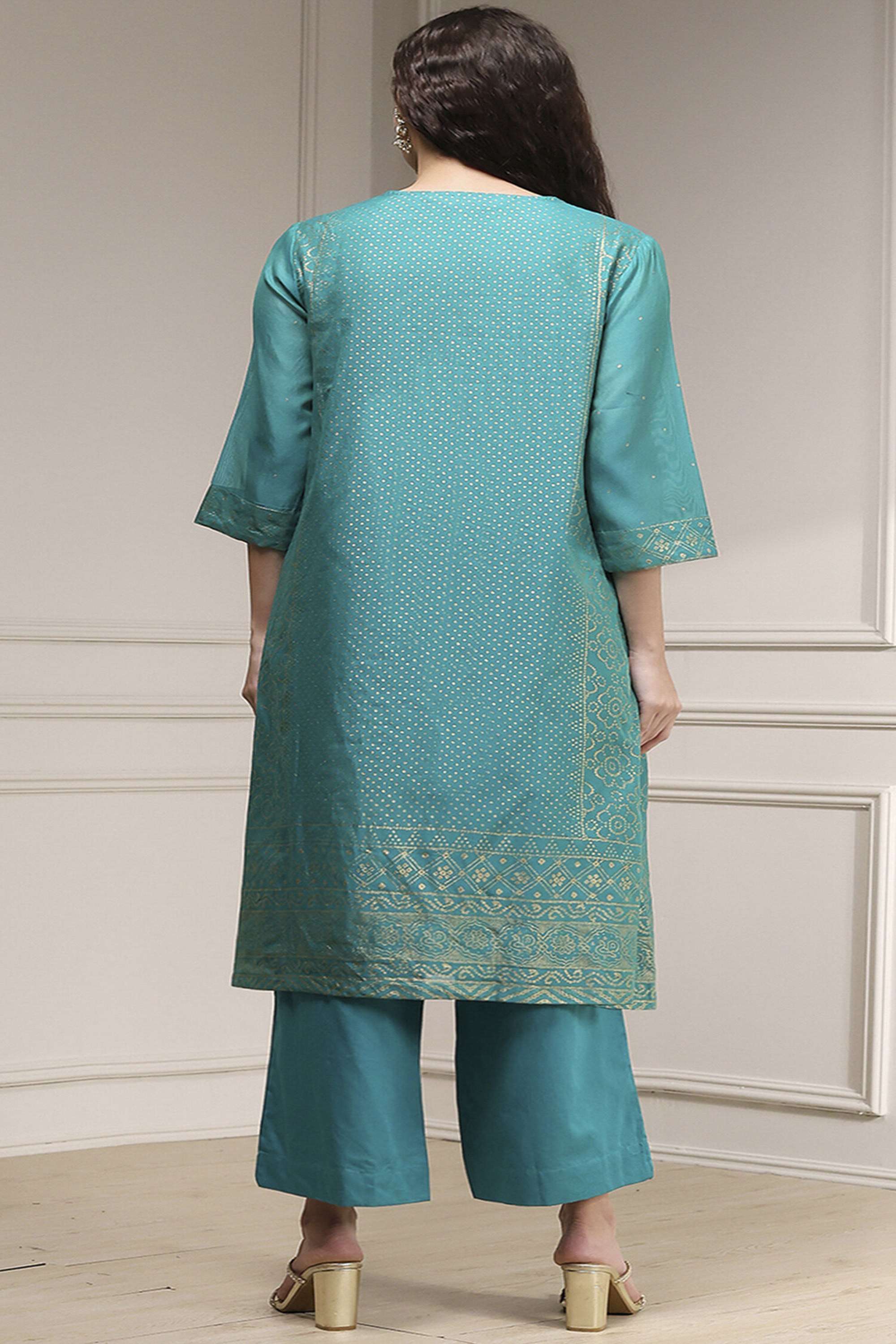 Printed-Regular-Fit-Blended-Fabric-Women-s-Festive-Wear-Palazzos