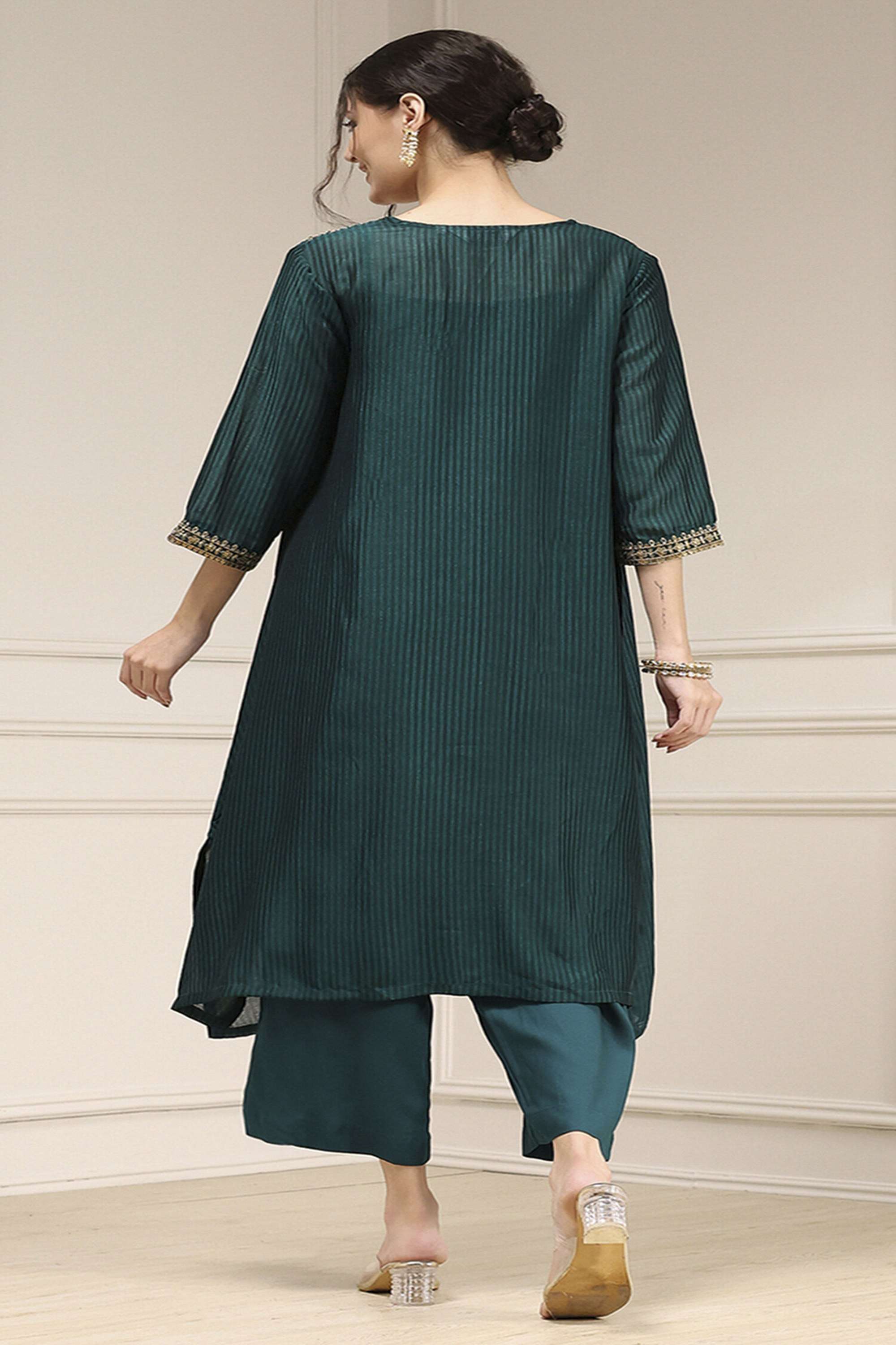 Tie-&-Dye-Regular-Fit-Blended-Fabric-Women-s-Festive-Wear-Palazzos