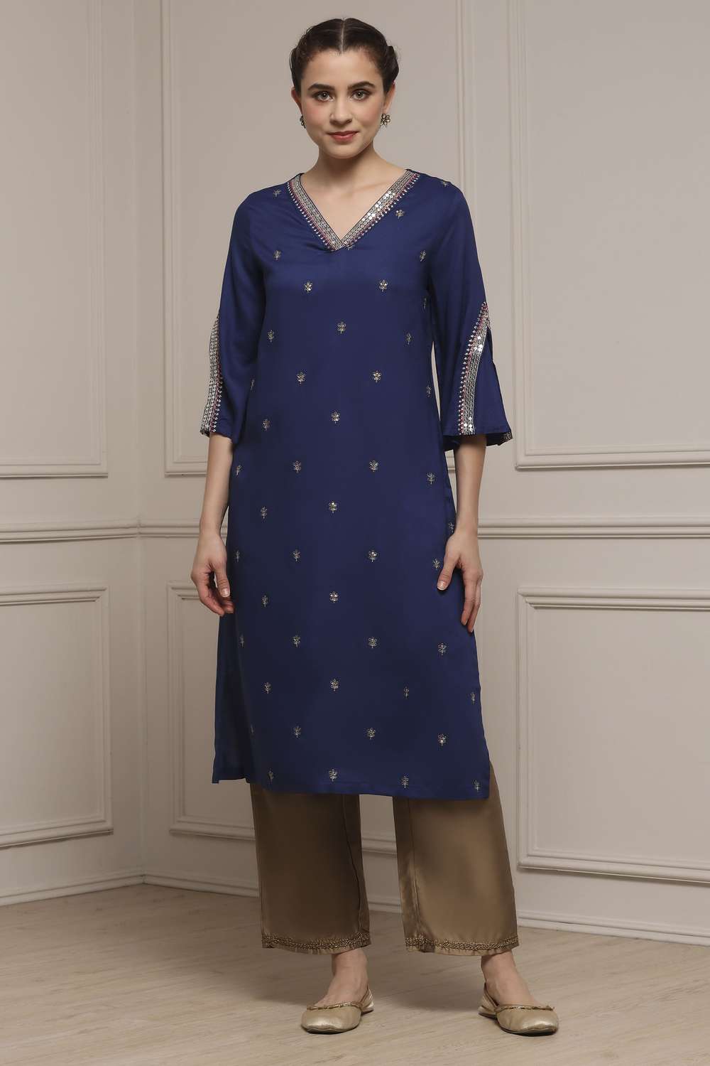 Textured-Rayon-Women-s-Festive-Wear-Kurta