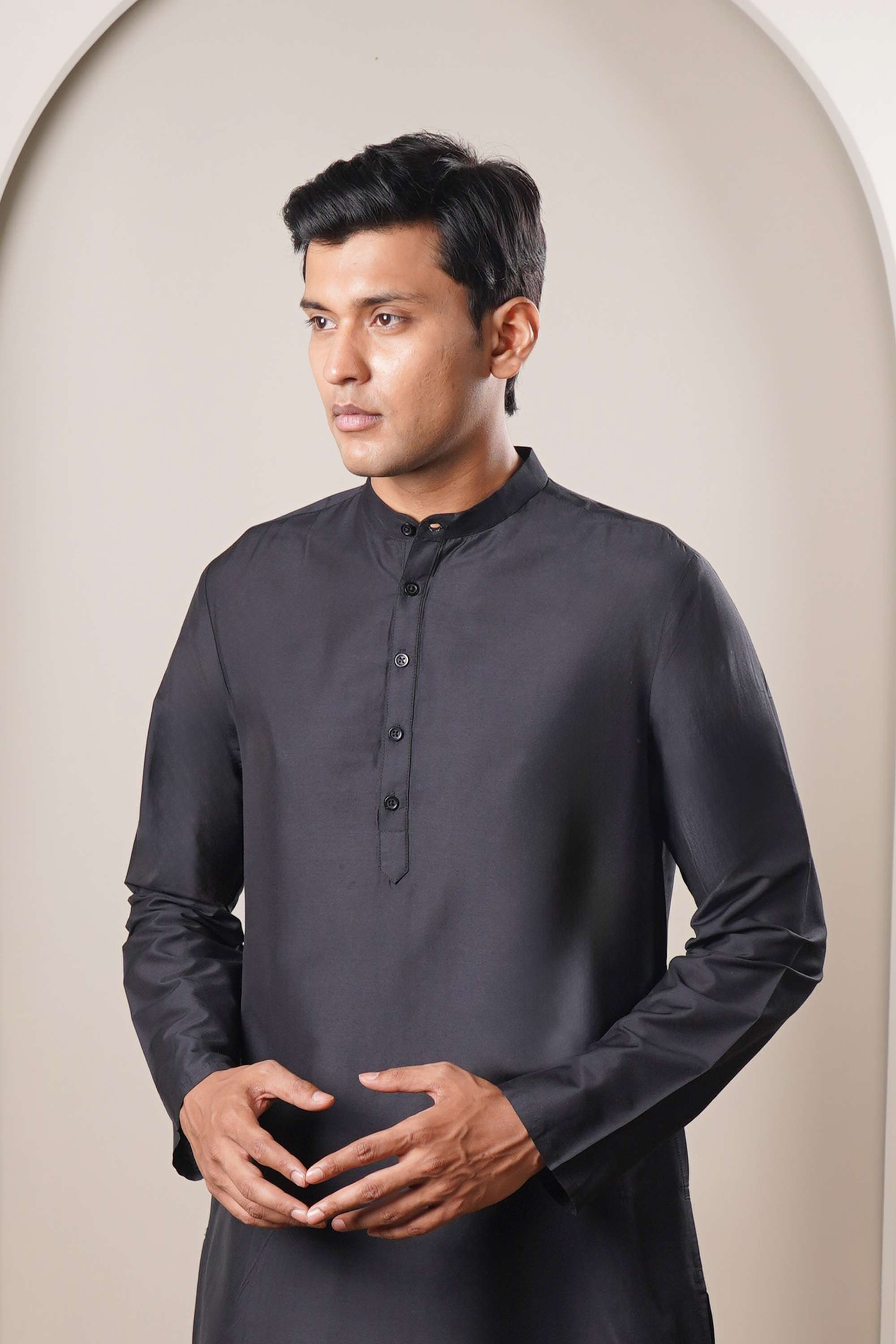 Printed-Full-Length-Blended-Fabric-Men-s-Kurta-Set
