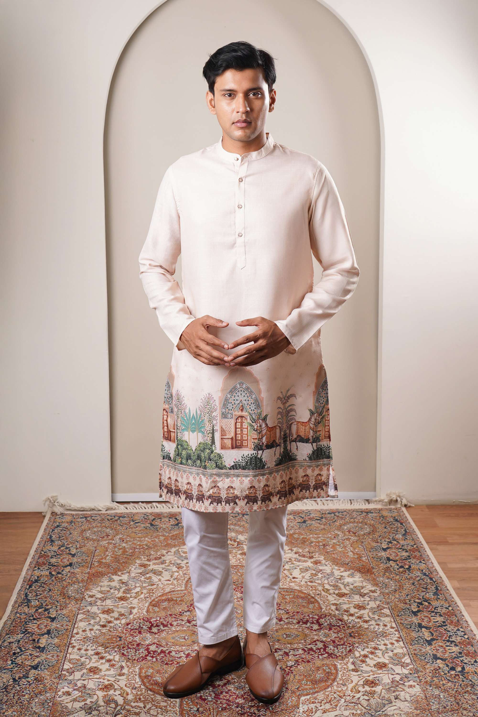 Printed-Polyester-Collared-Men-s-Festive-Wear-Kurta