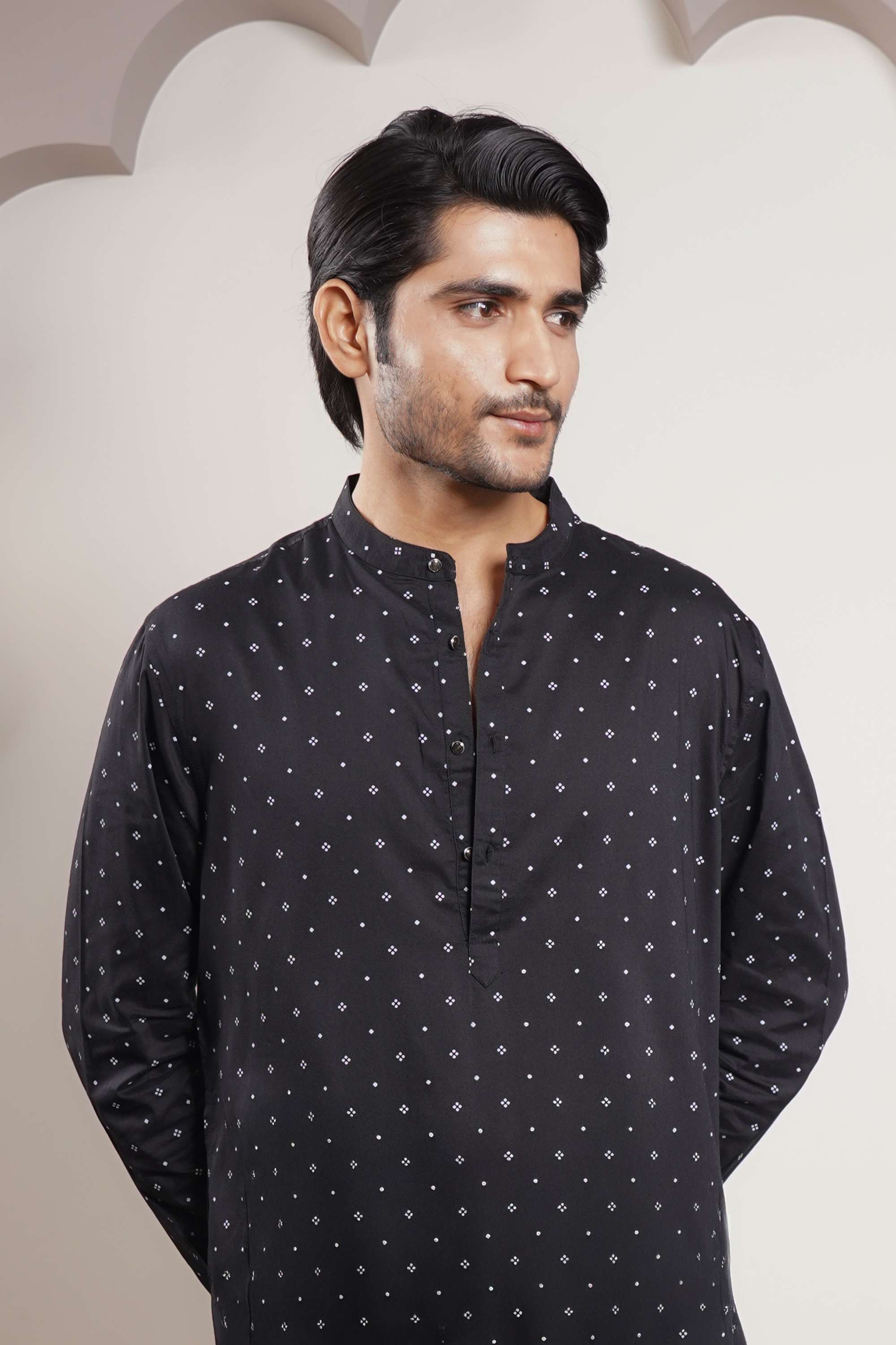 Printed-Polyester-Collared-Men-s-Kurta