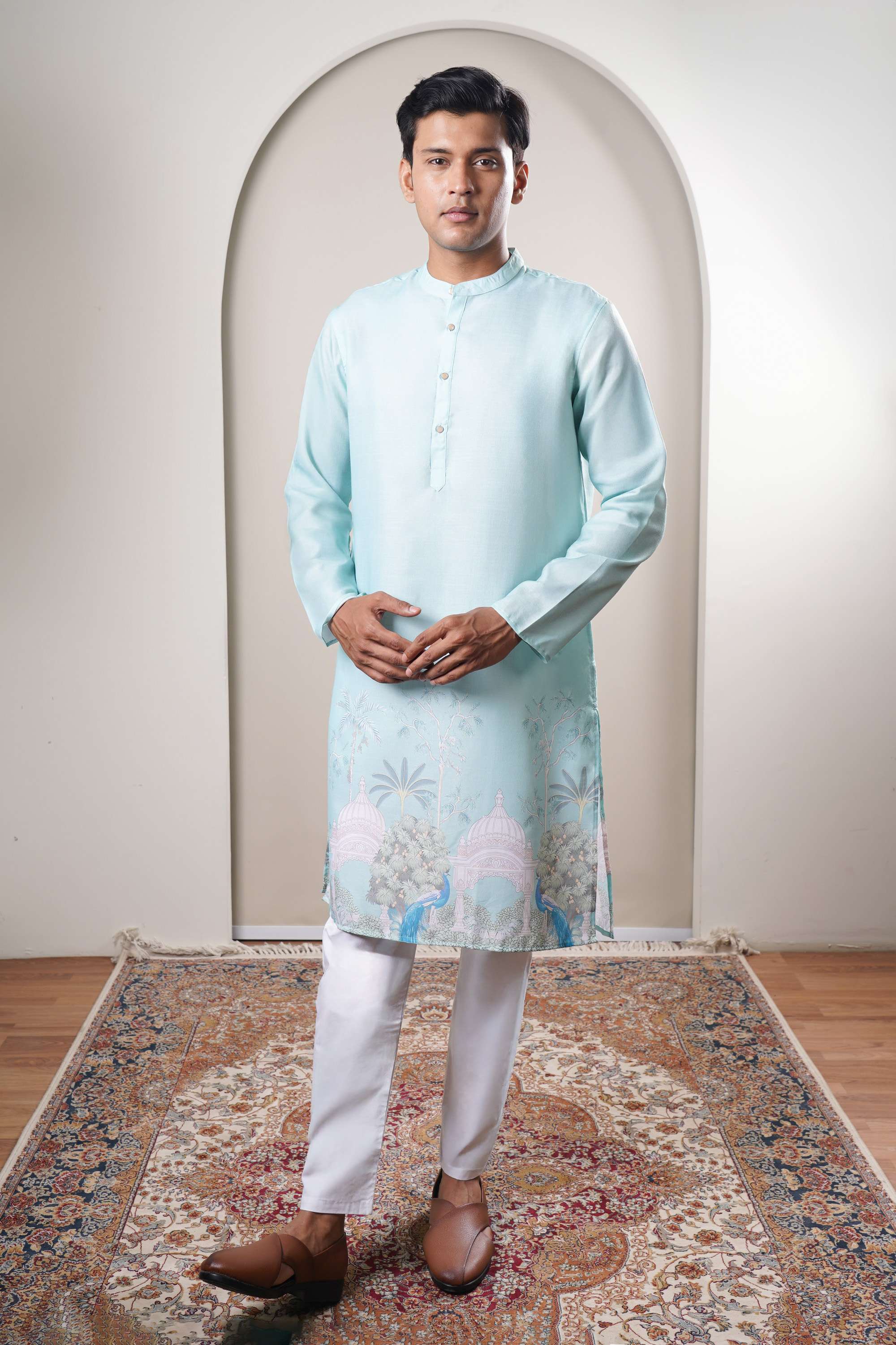Printed-Polyester-Collared-Men-s-Festive-Wear-Kurta