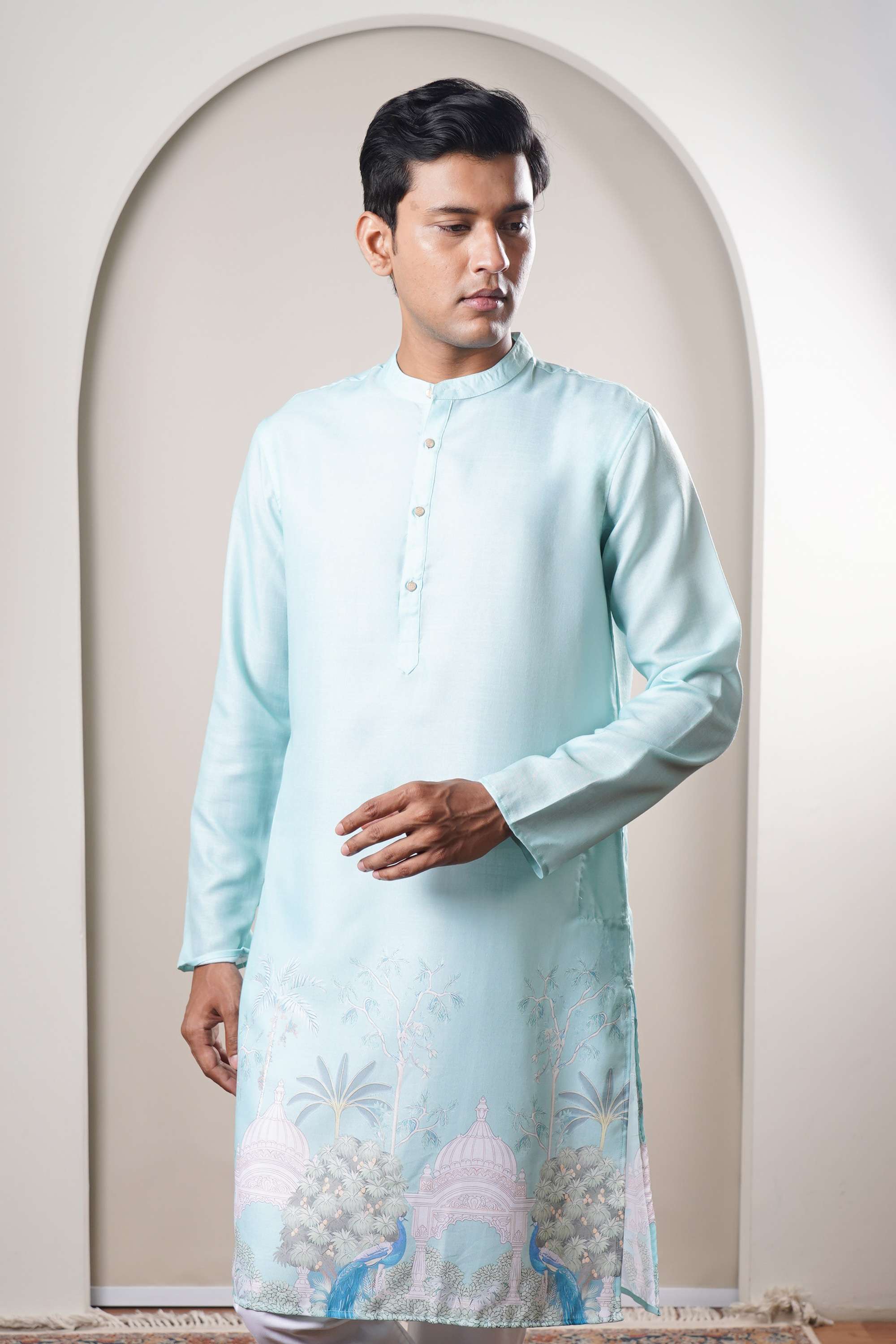 Printed-Polyester-Collared-Men-s-Festive-Wear-Kurta