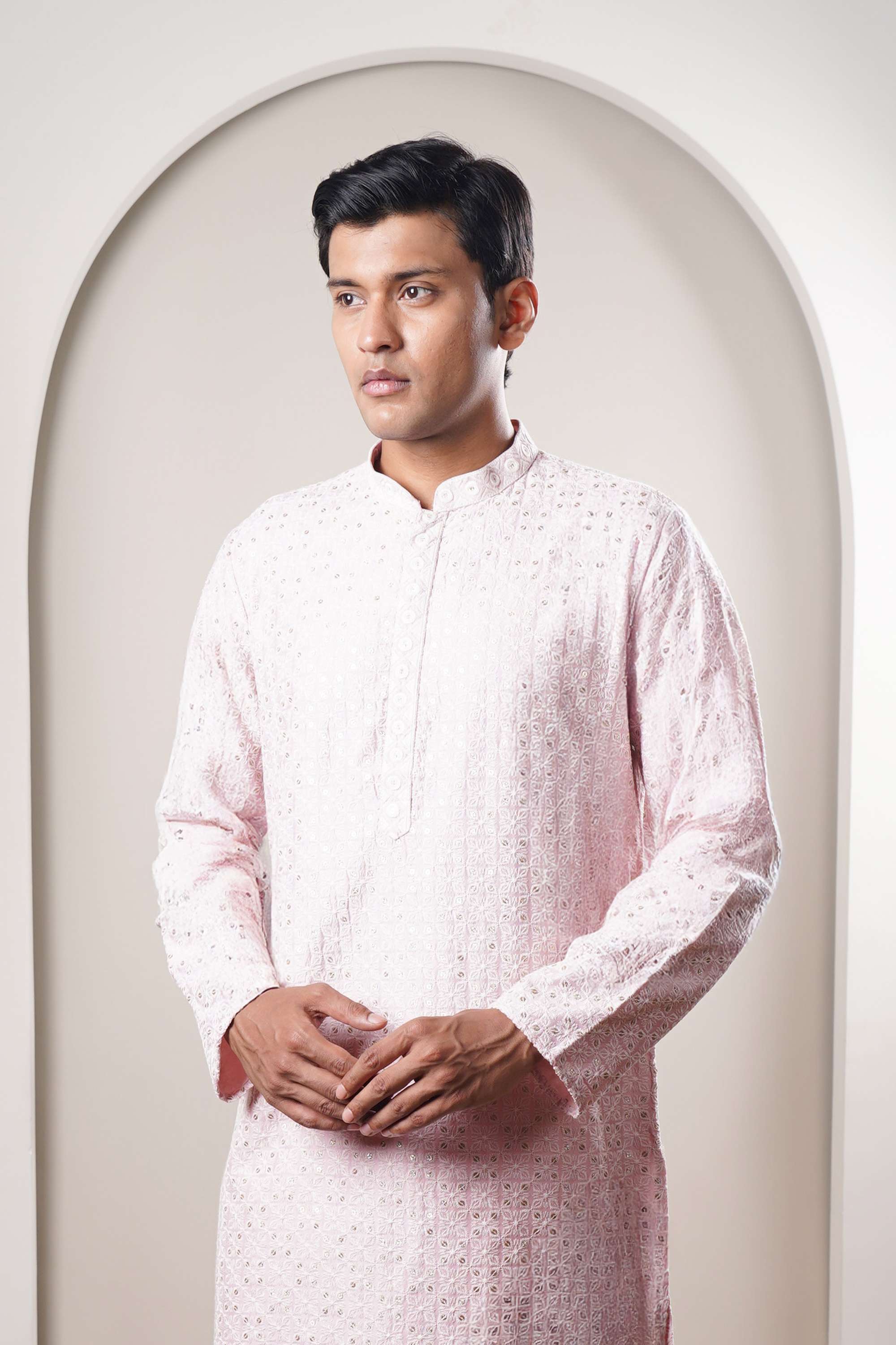 Embroidered-Blended-Fabric-Collared-Men-s-Festive-Wear-Kurta