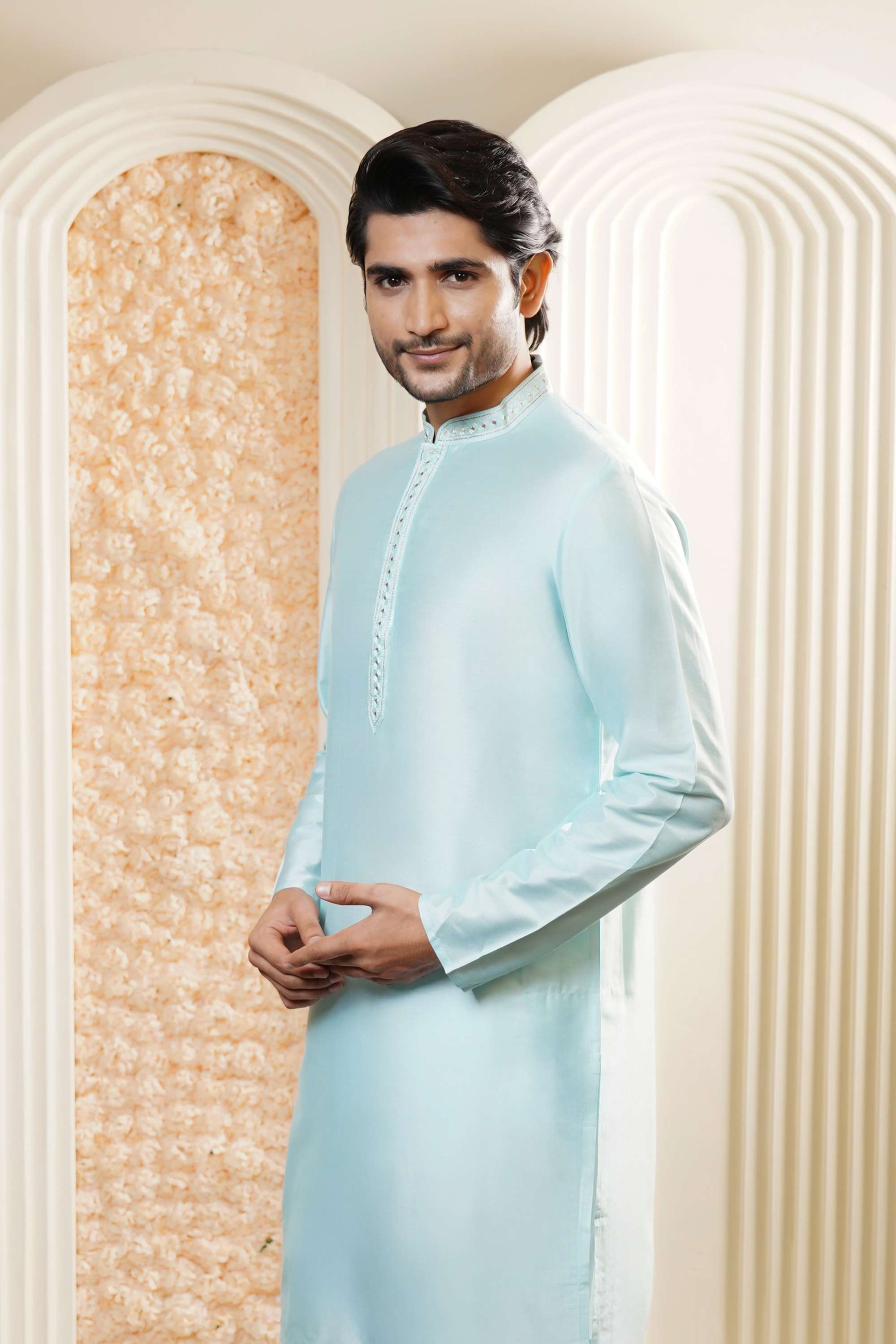 Embroidered-Blended-Fabric-Men-s-Casual-Wear-Kurta