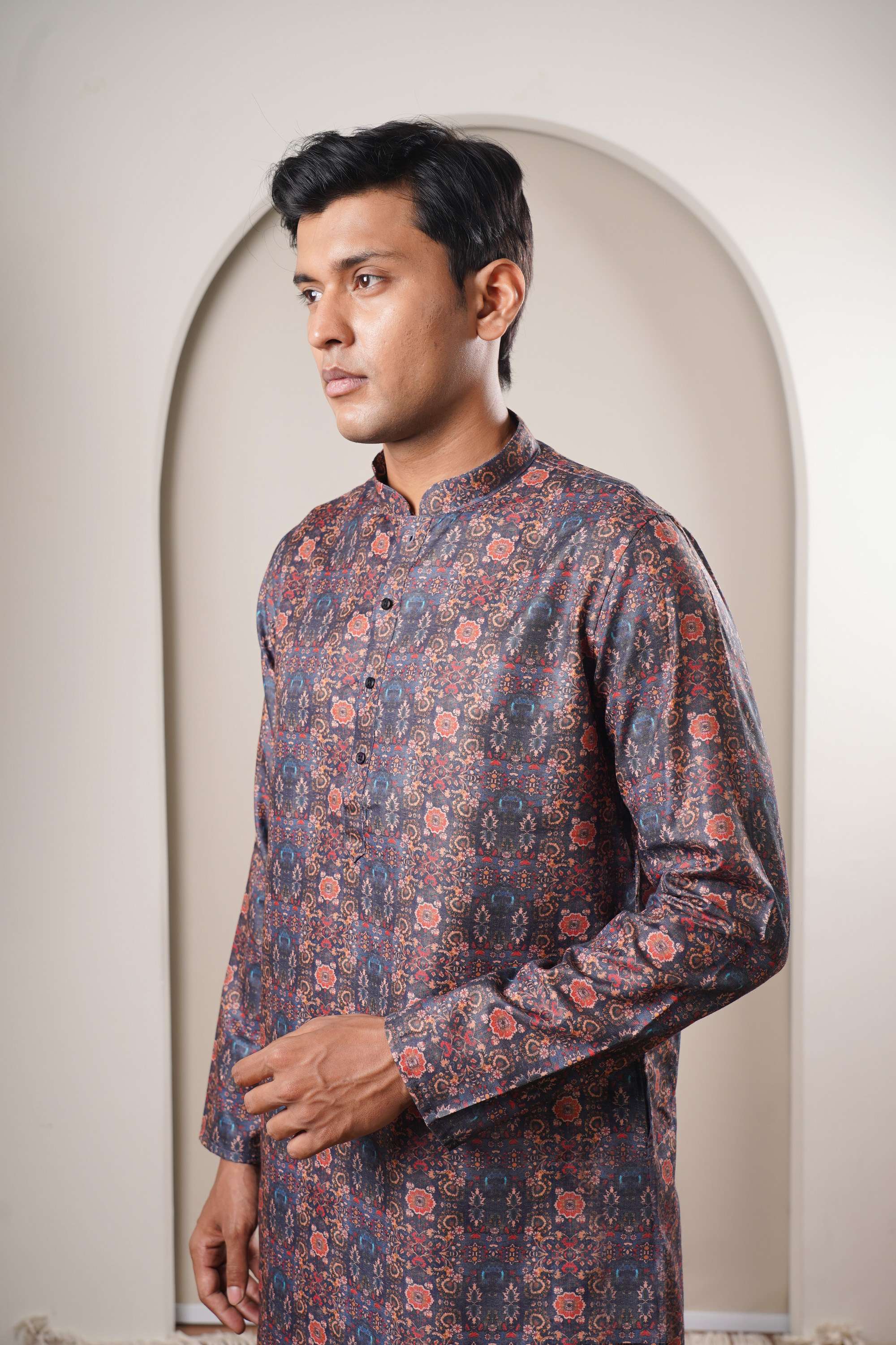 Printed-Polyester-Collared-Men-s-Festive-Wear-Kurta