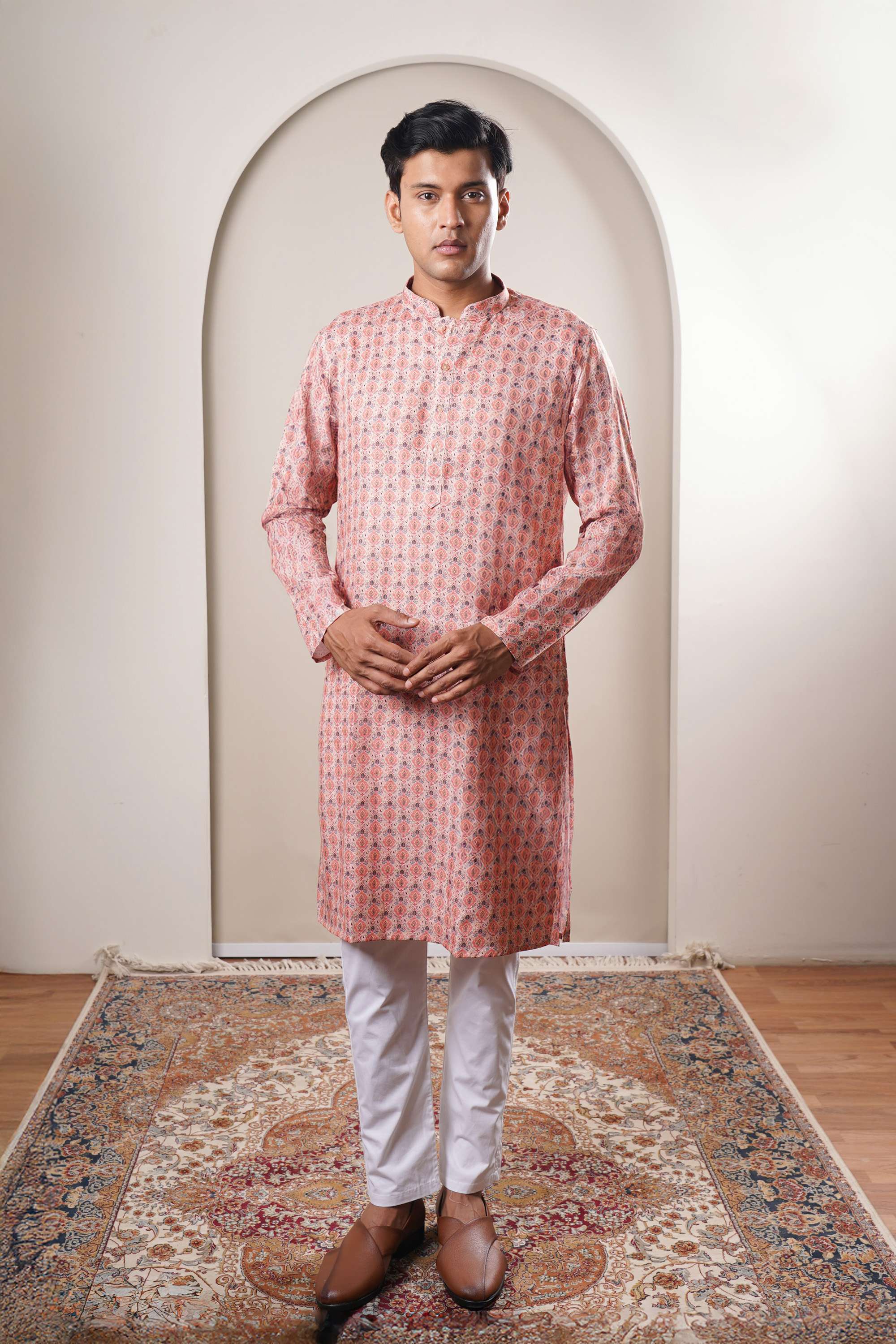 Printed-Polyester-Collared-Men-s-Festive-Wear-Kurta