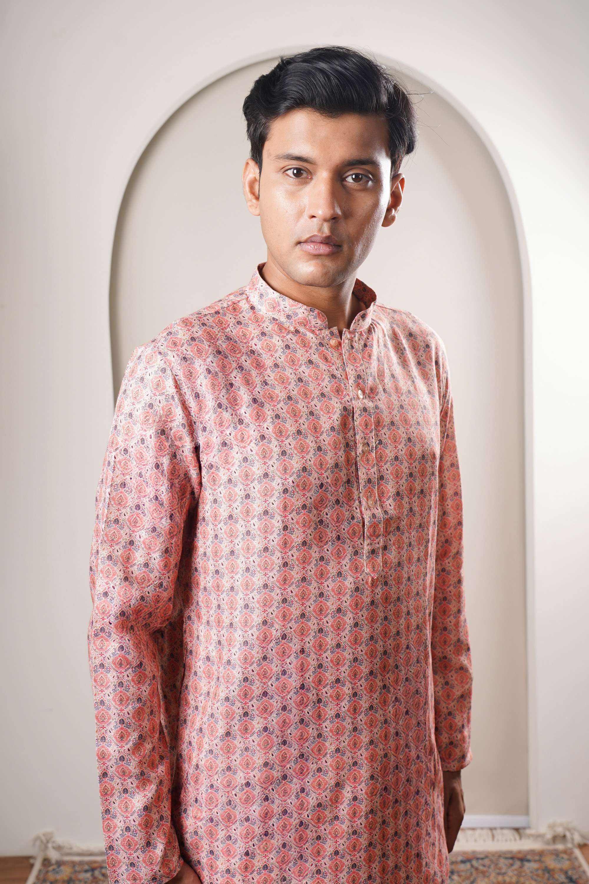 Printed-Polyester-Collared-Men-s-Festive-Wear-Kurta