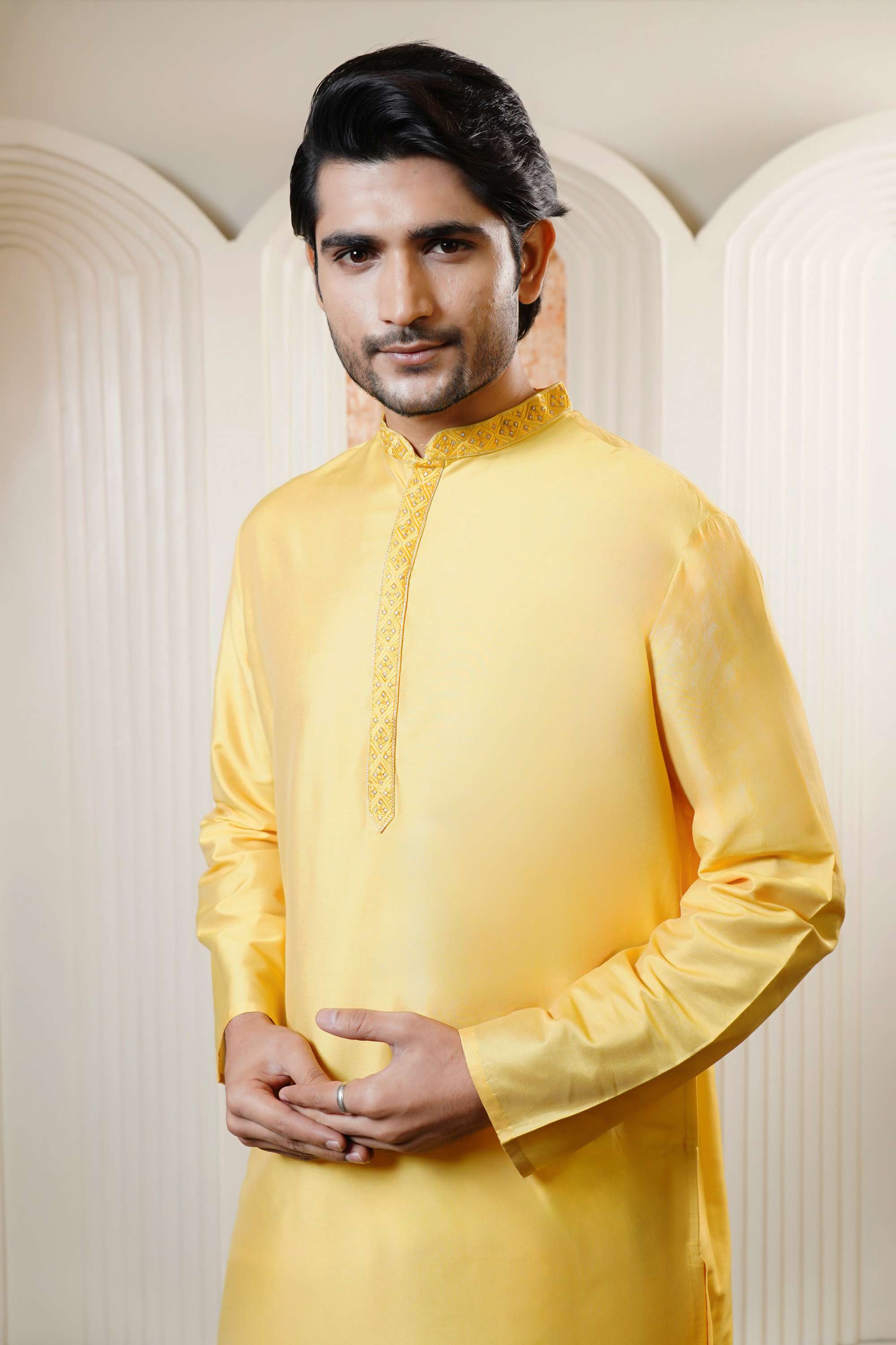 Embroidered-Blended-Fabric-Men-s-Casual-Wear-Kurta