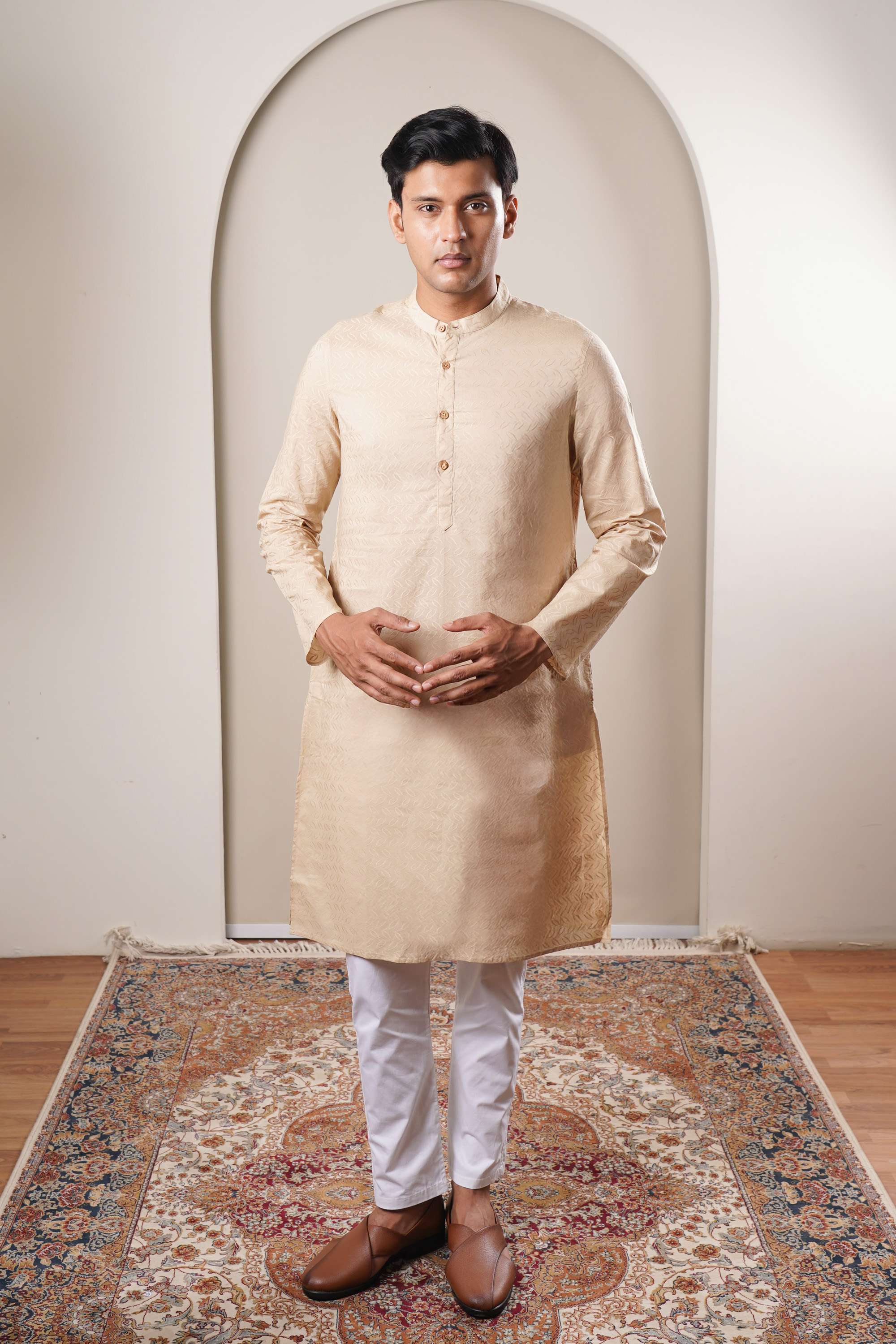Dobby-Cotton-Collared-Men-s-Festive-Wear-Kurta