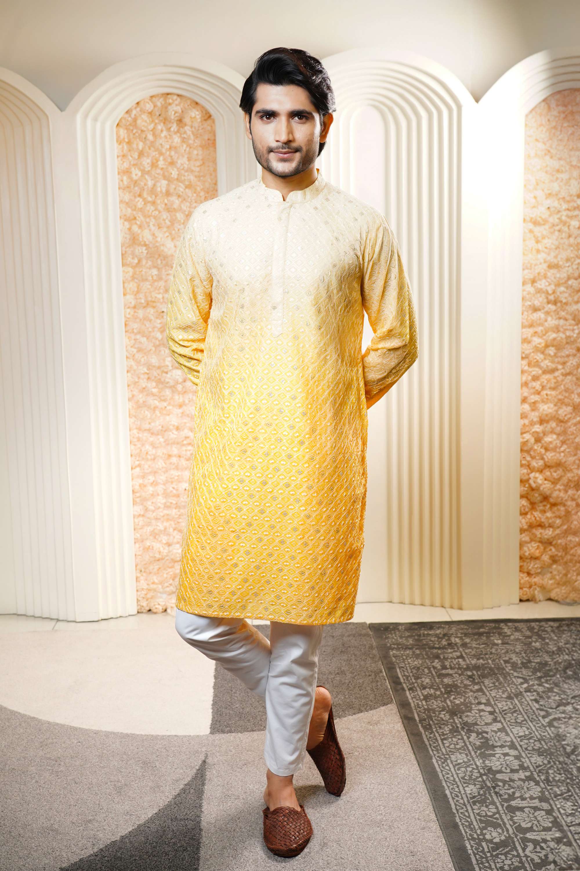 Ombre-Blended-Fabric-Men-s-Casual-Wear-Kurta