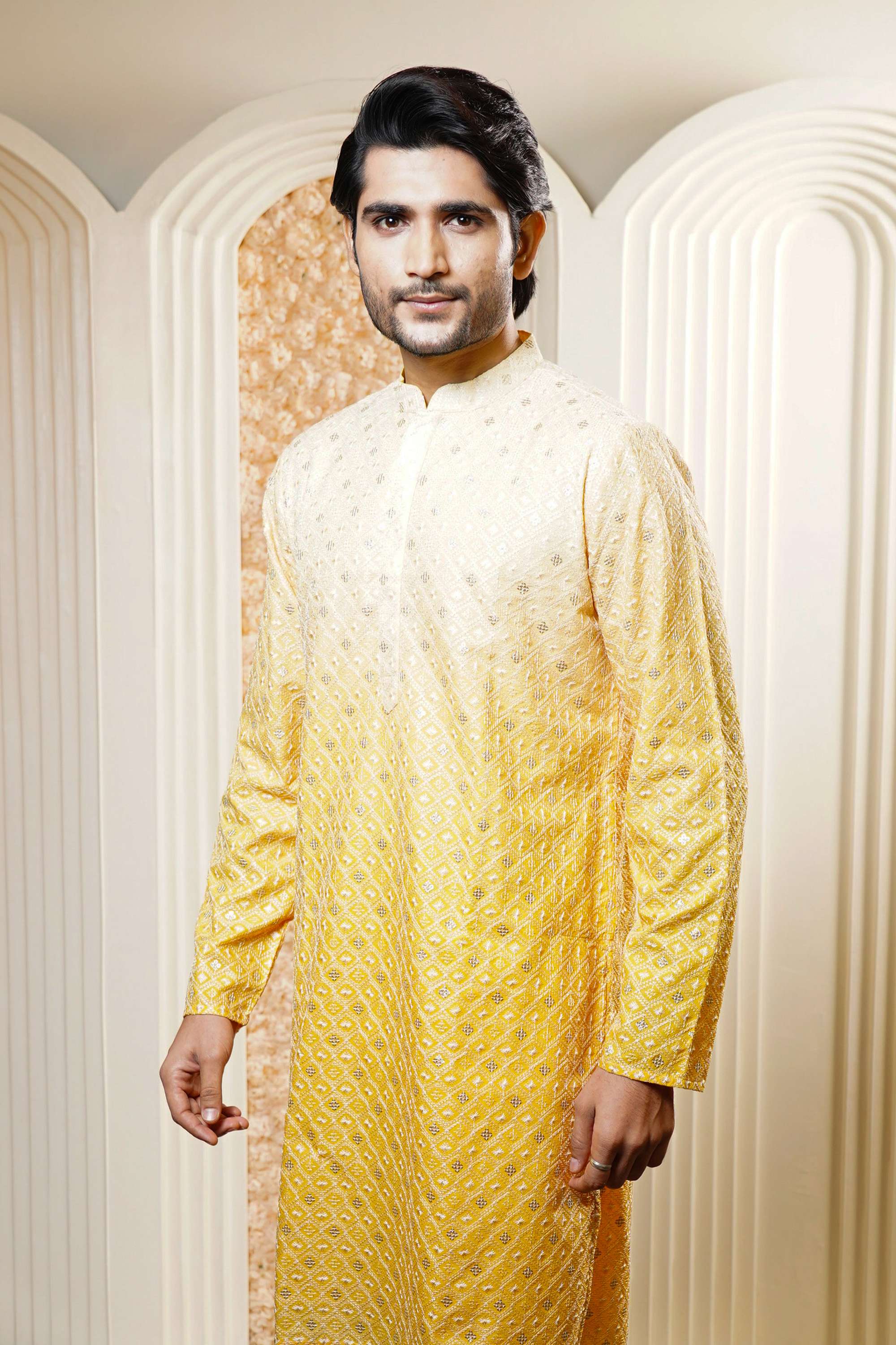 Ombre-Blended-Fabric-Men-s-Casual-Wear-Kurta