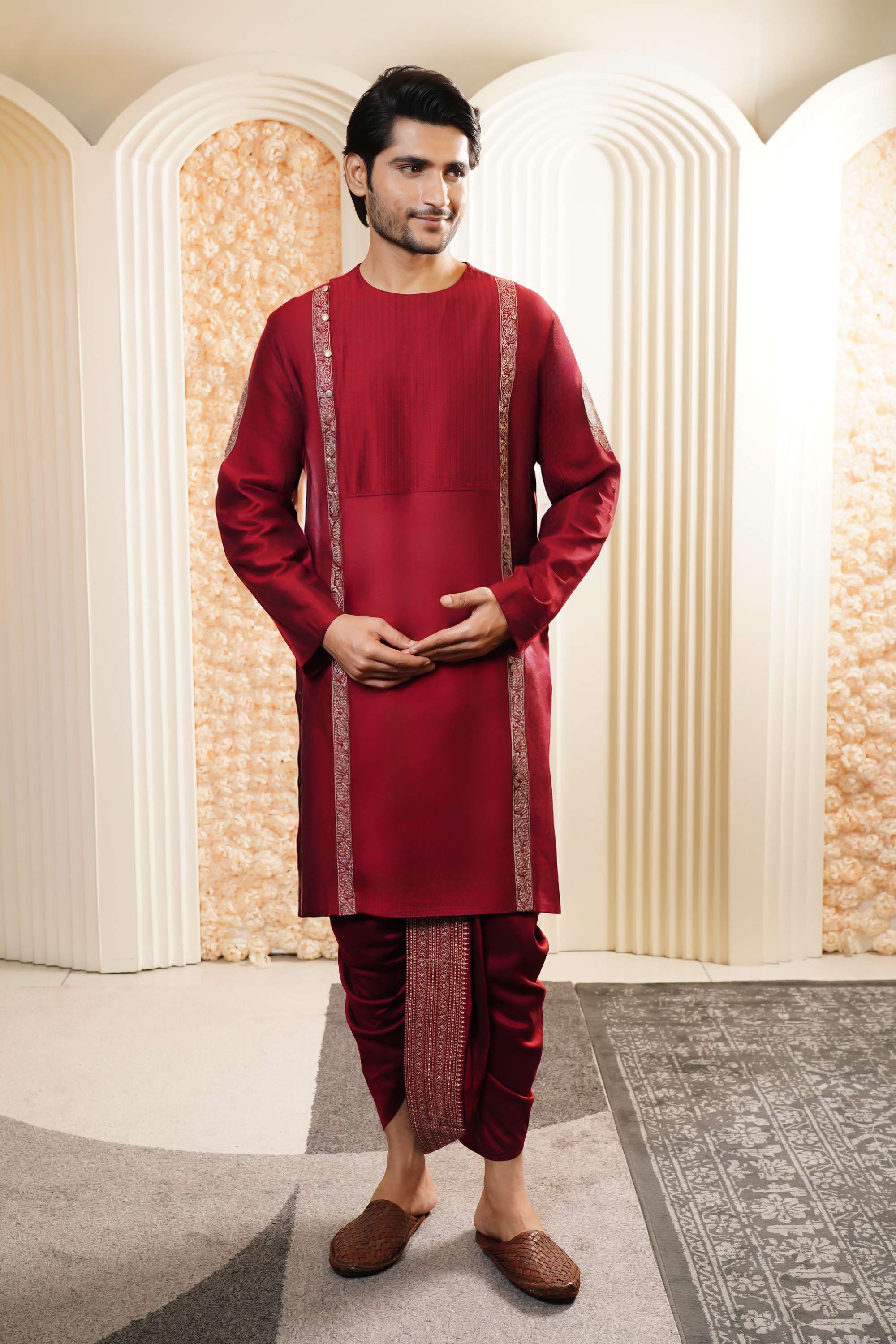 Embroidered-Blended-Fabric-Men-s-Casual-Wear-Kurta