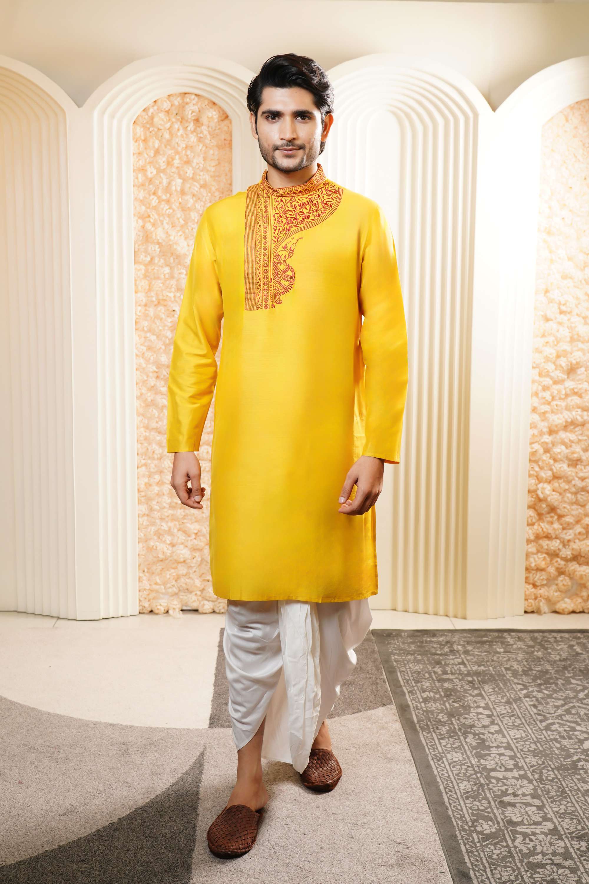 Embroidered-Blended-Fabric-Men-s-Festive-Wear-Kurta