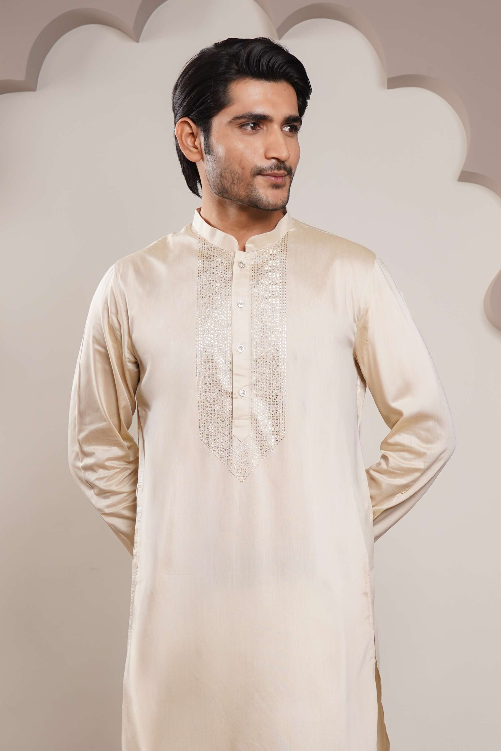 Printed-Viscose-Collared-Men-s-Kurta