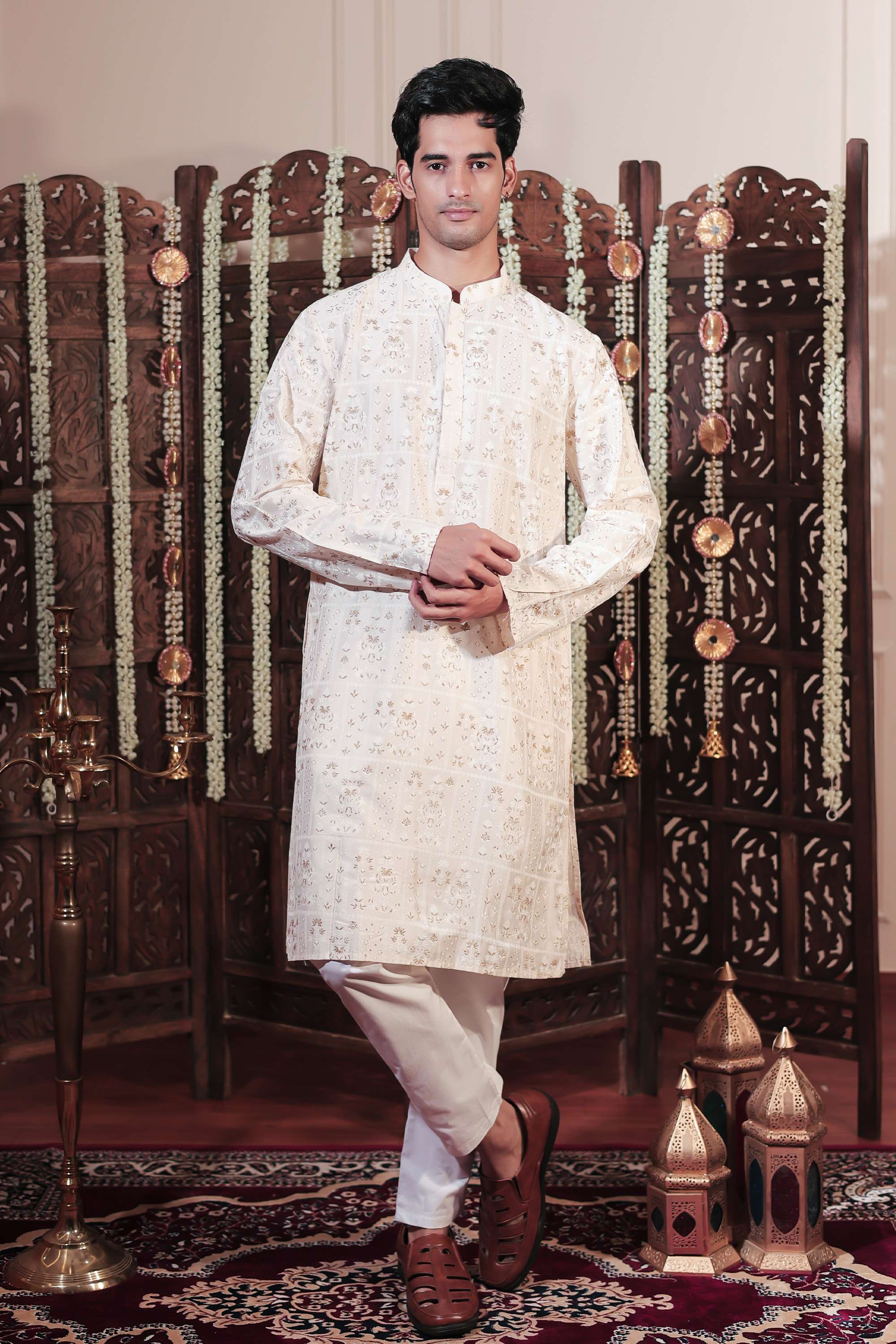 Embroidered-Viscose-Men-s-Festive-Wear-Kurta