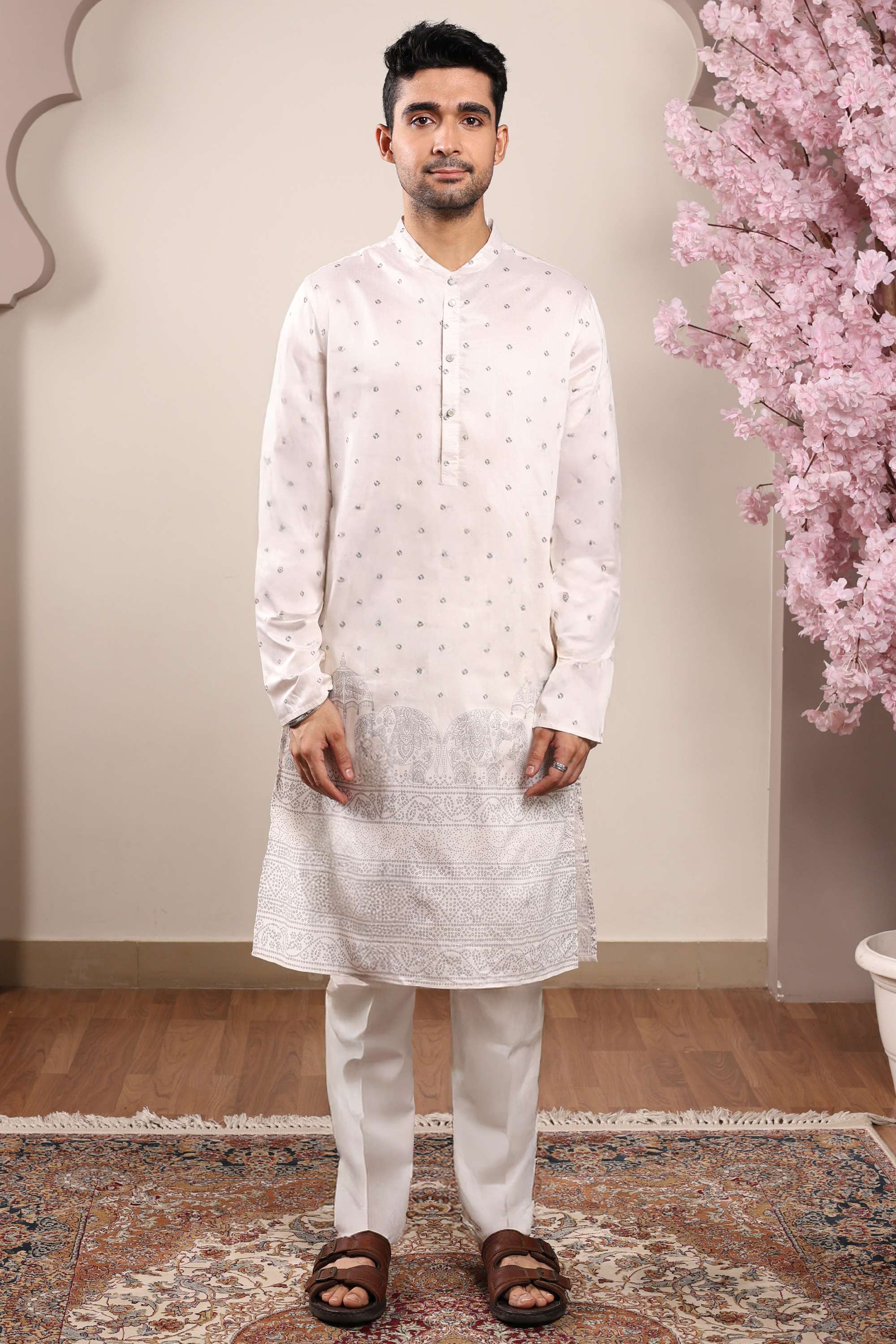 Printed-Viscose-Men-s-Festive-Wear-Kurta