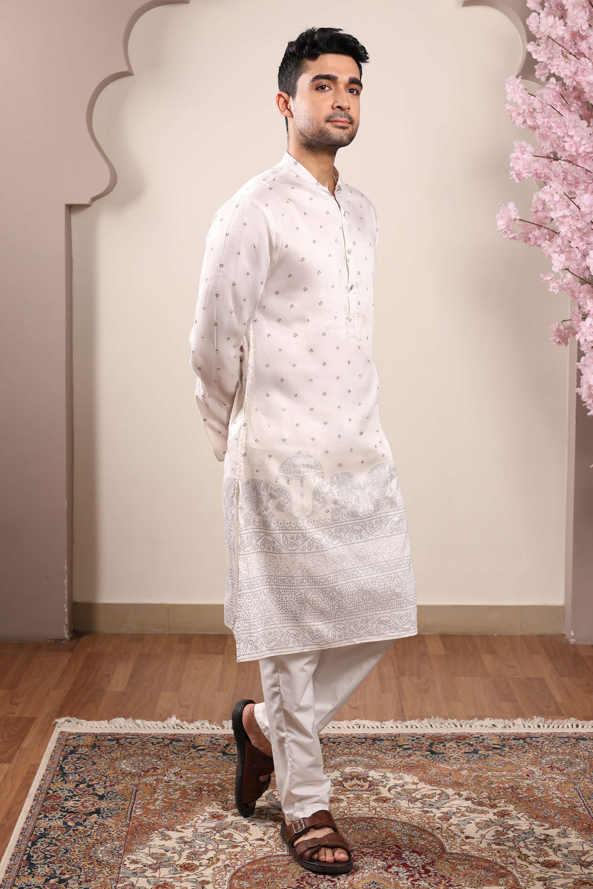 Printed-Viscose-Men-s-Festive-Wear-Kurta