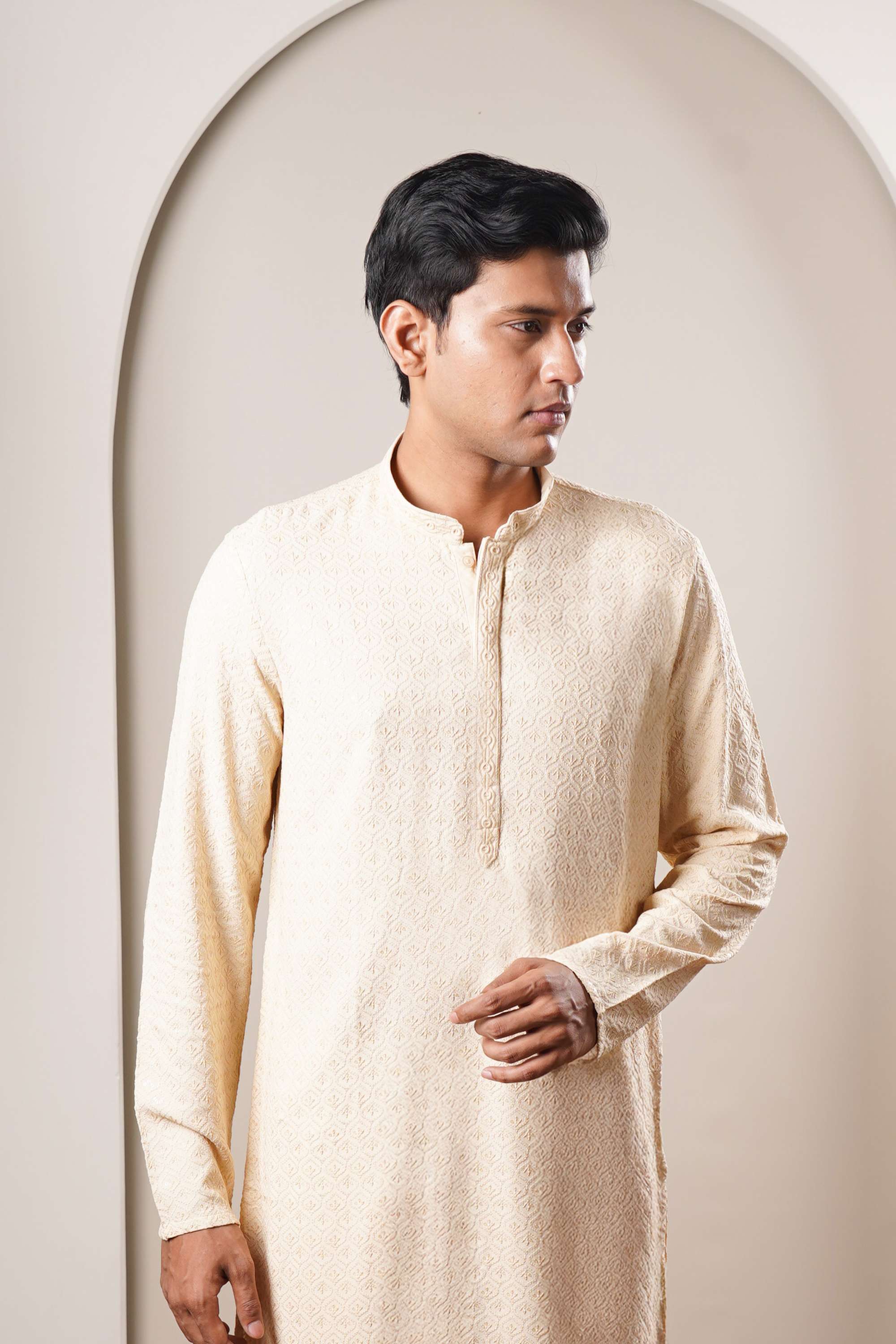 Schiffli-Rayon-Collared-Men-s-Festive-Wear-Kurta