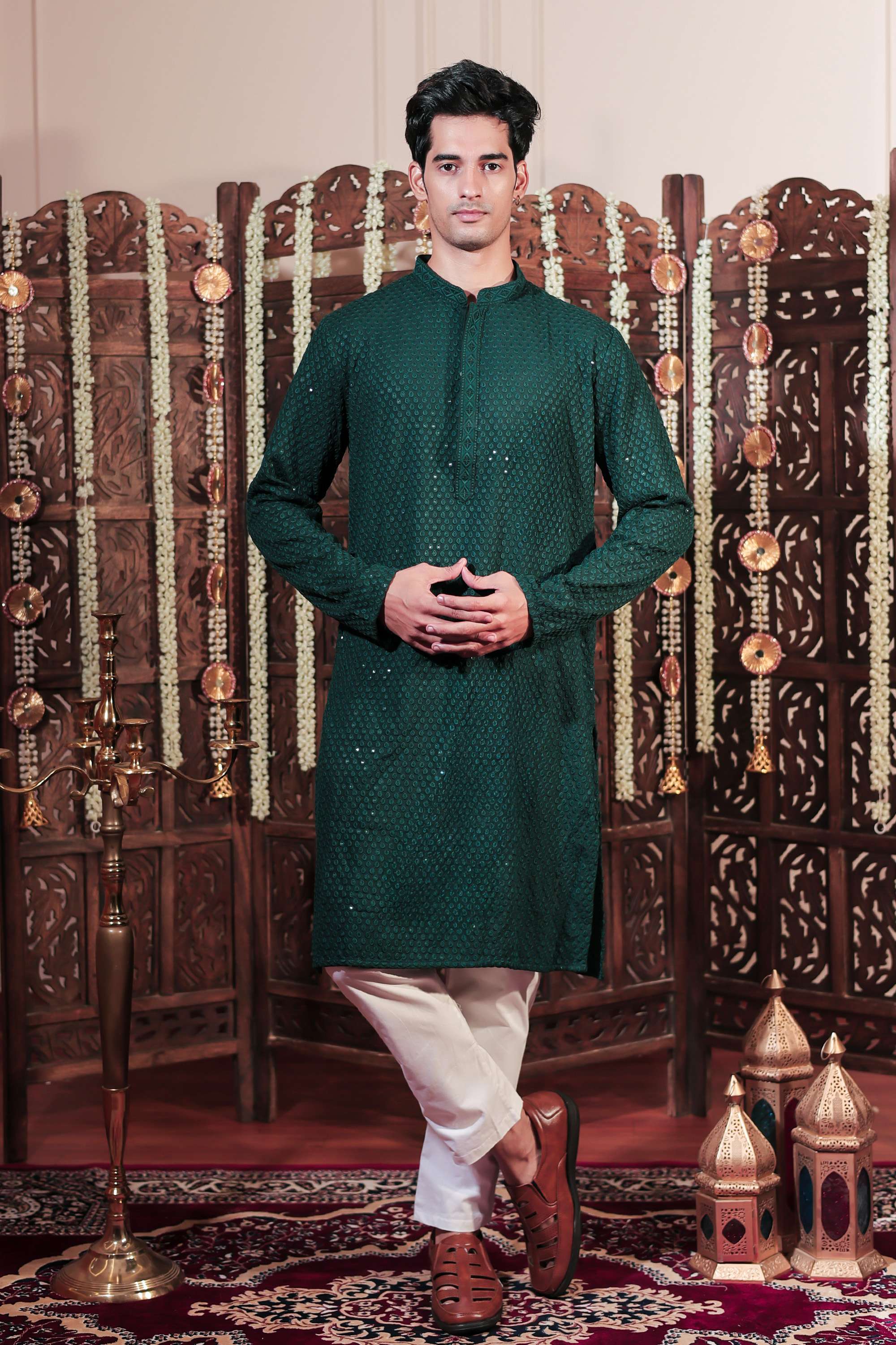 Embroidered-Rayon-Men-s-Festive-Wear-Kurta
