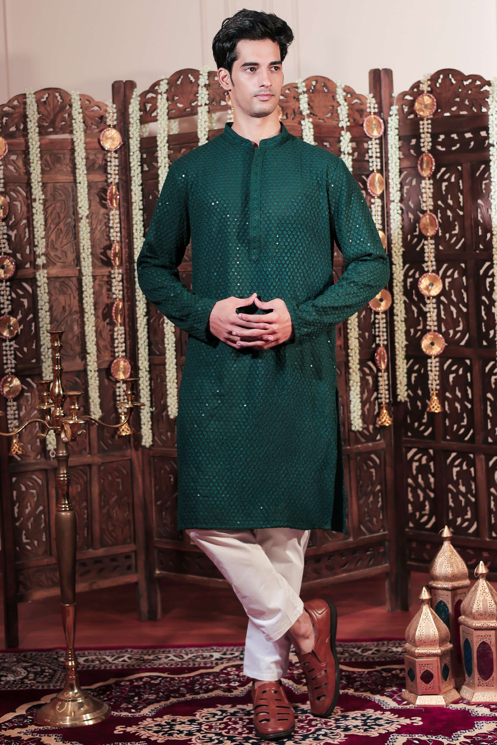 Embroidered-Rayon-Men-s-Festive-Wear-Kurta