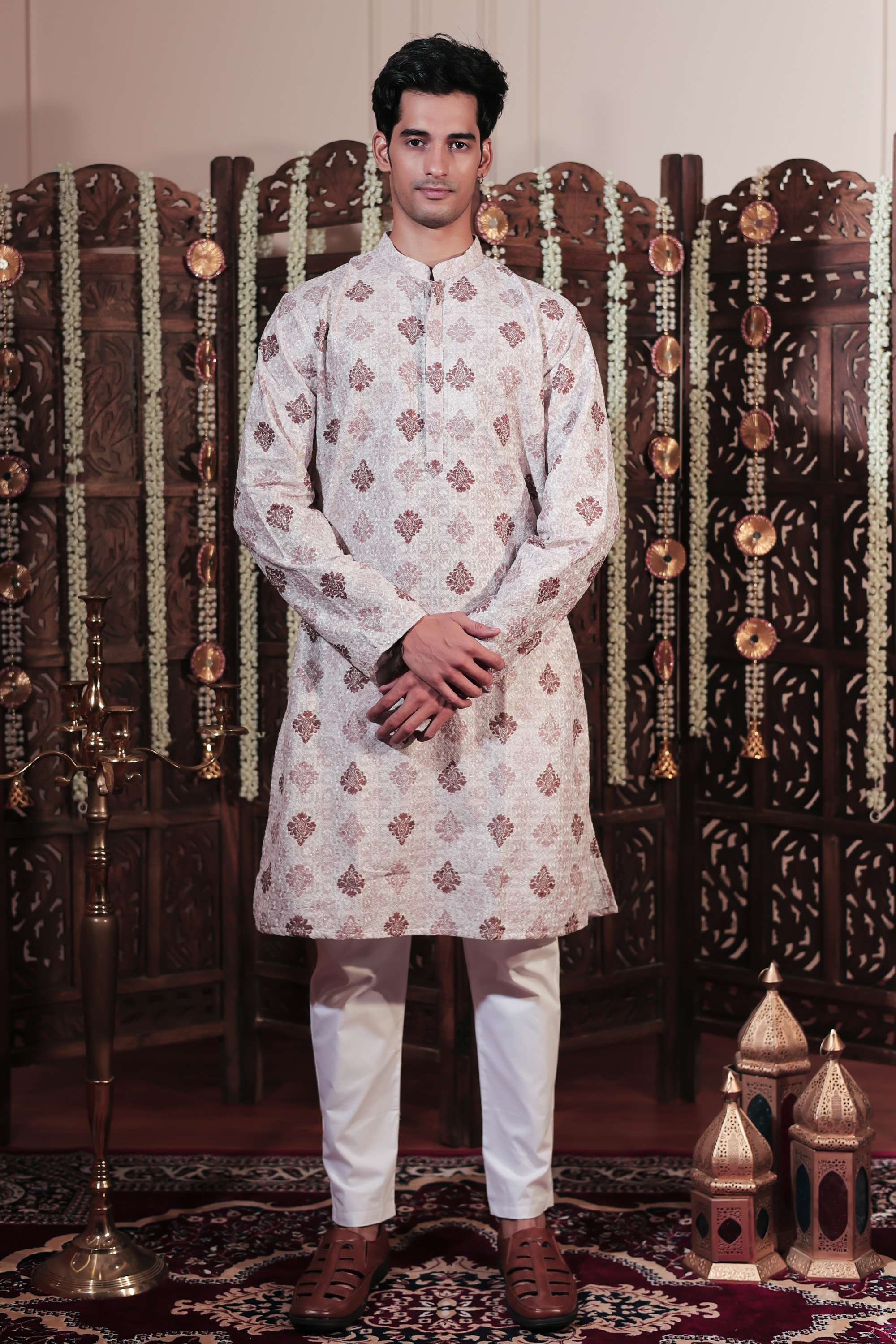 Embroidered-Viscose-Men-s-Festive-Wear-Kurta