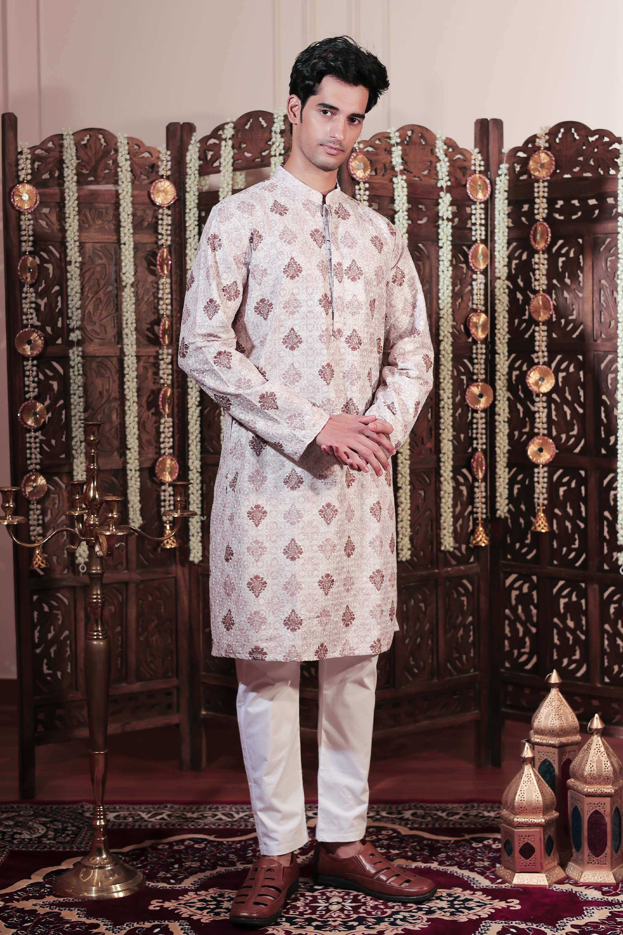 Embroidered-Viscose-Men-s-Festive-Wear-Kurta