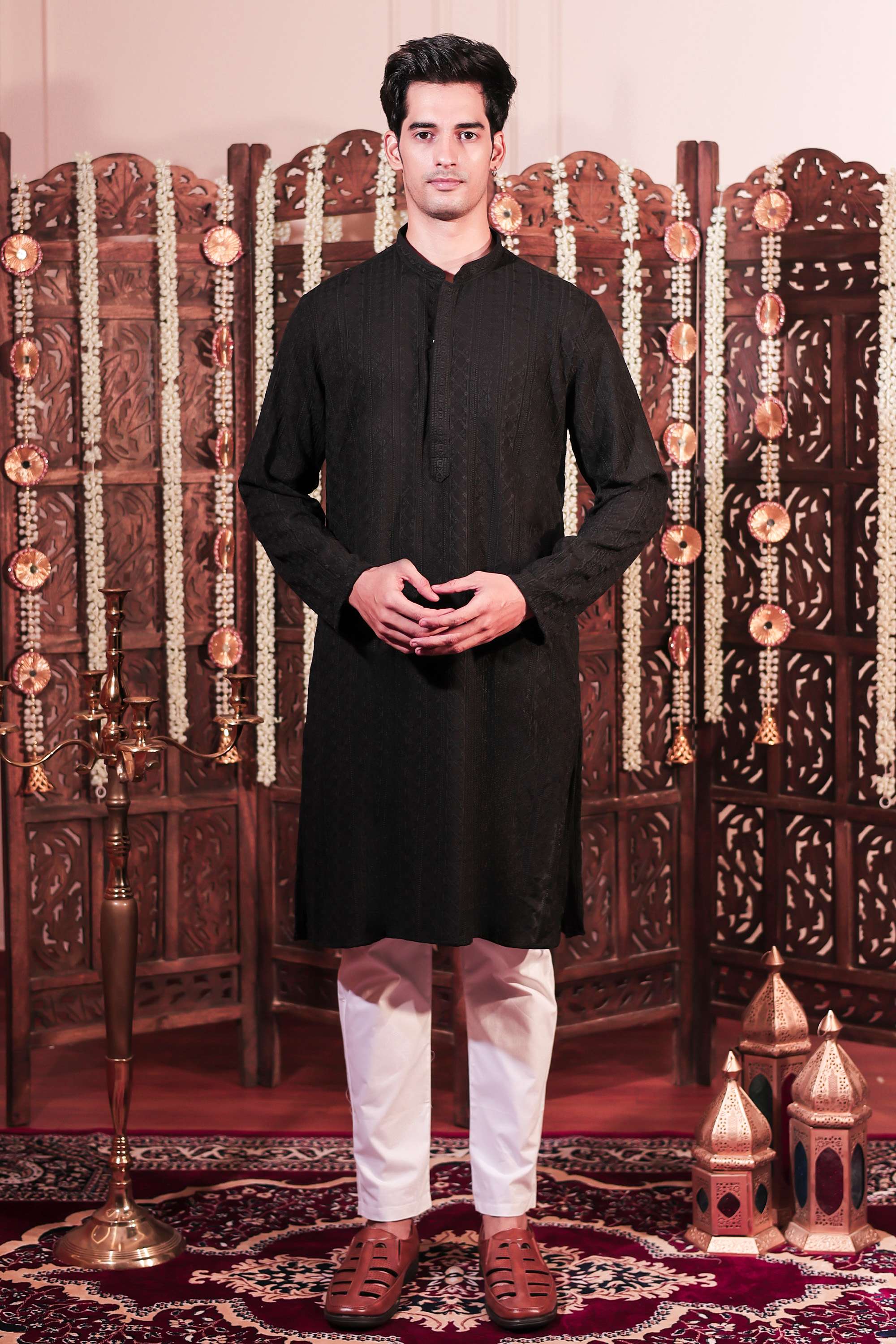 Dobby-Rayon-Men-s-Festive-Wear-Kurta