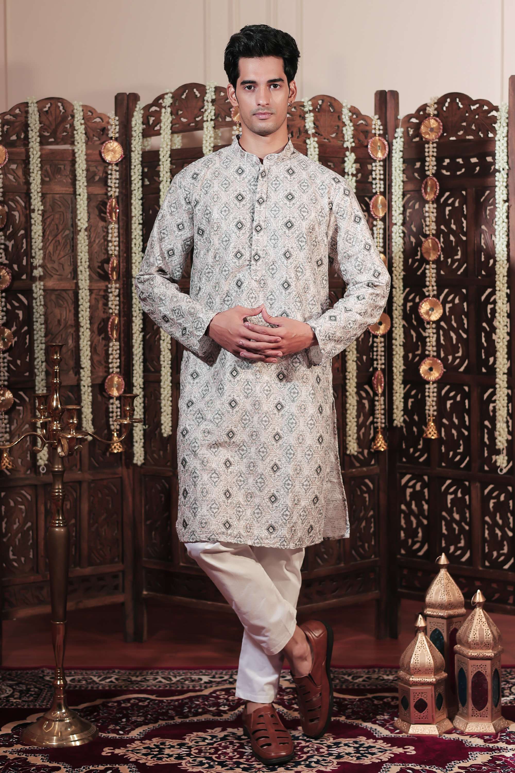 Embroidered-Viscose-Men-s-Festive-Wear-Kurta