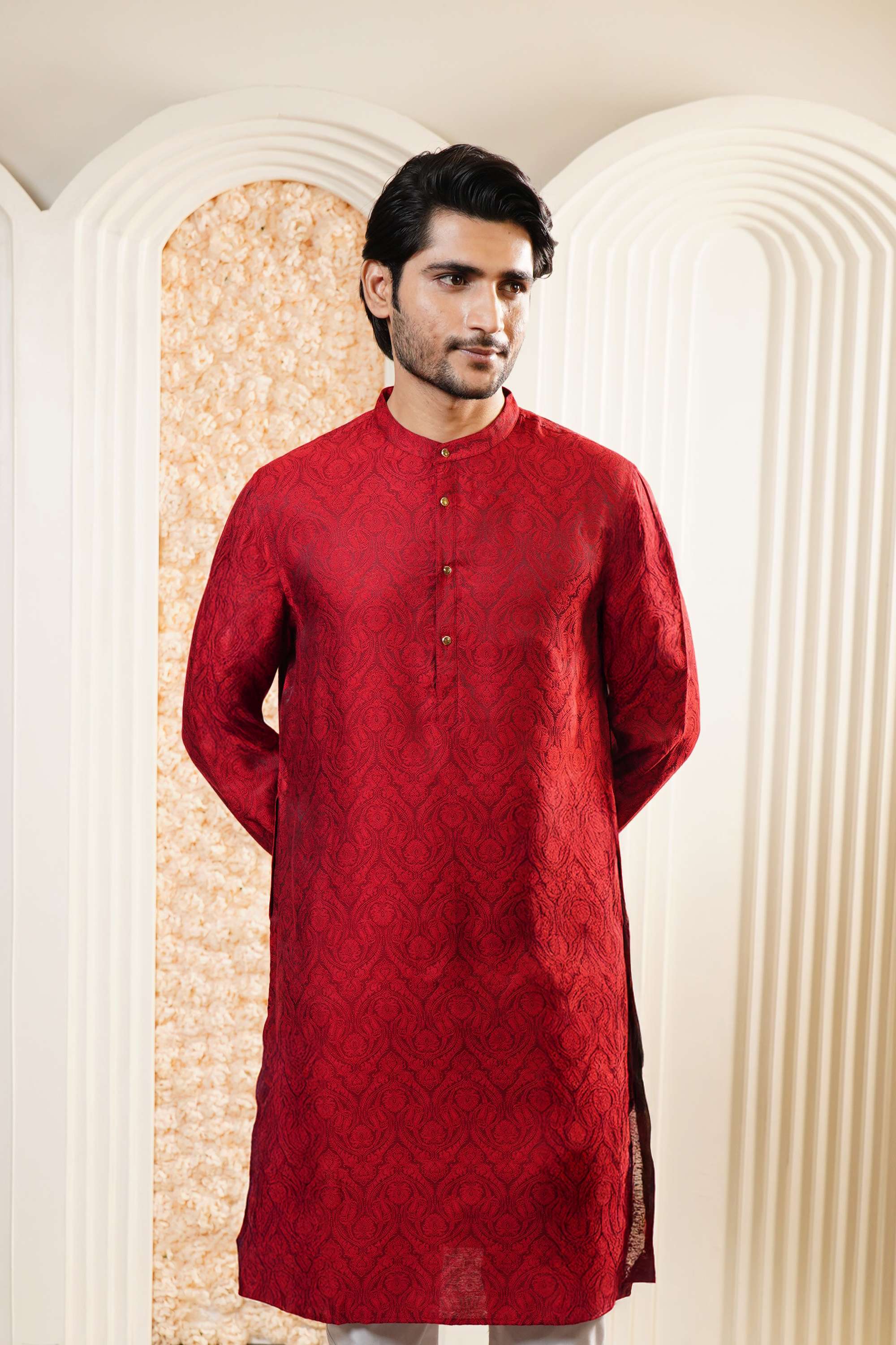 Dobby-Viscose-Collared-Men-Festive-Wear-Kurta