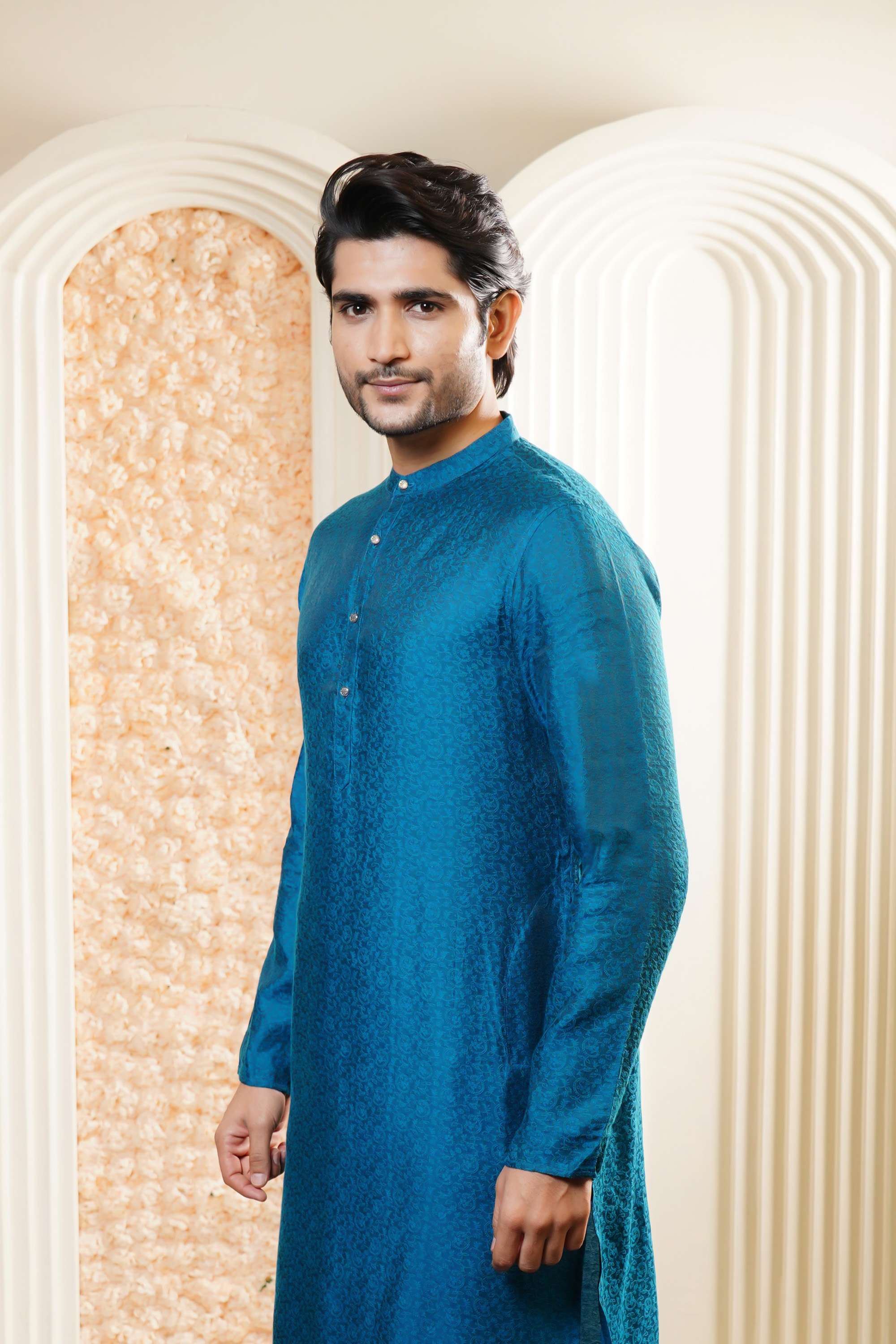 Dobby-Blended-Fabric-Men-s-Casual-Wear-Kurta