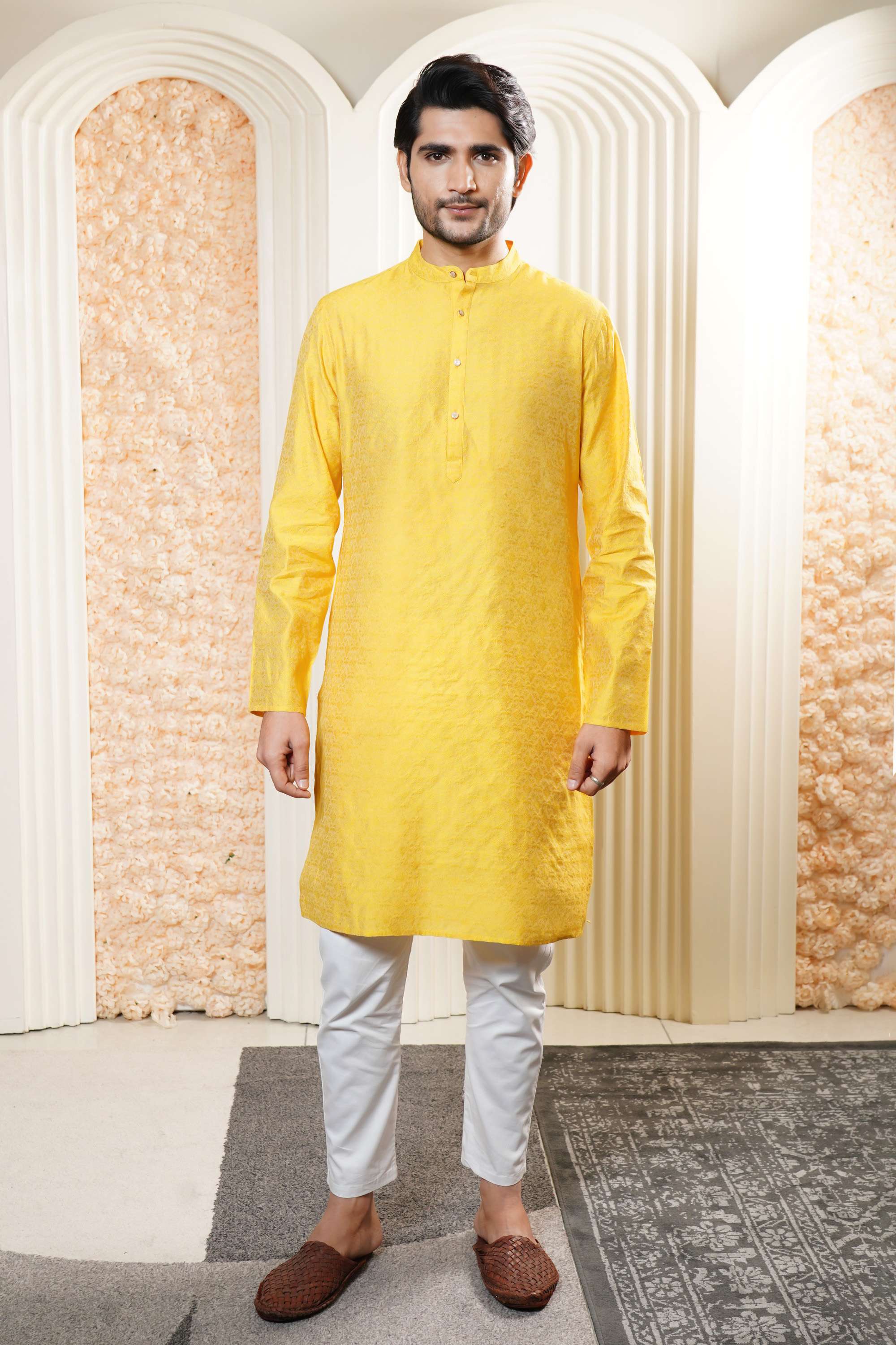 Dobby-Blended-Fabric-Men-s-Casual-Wear-Kurta