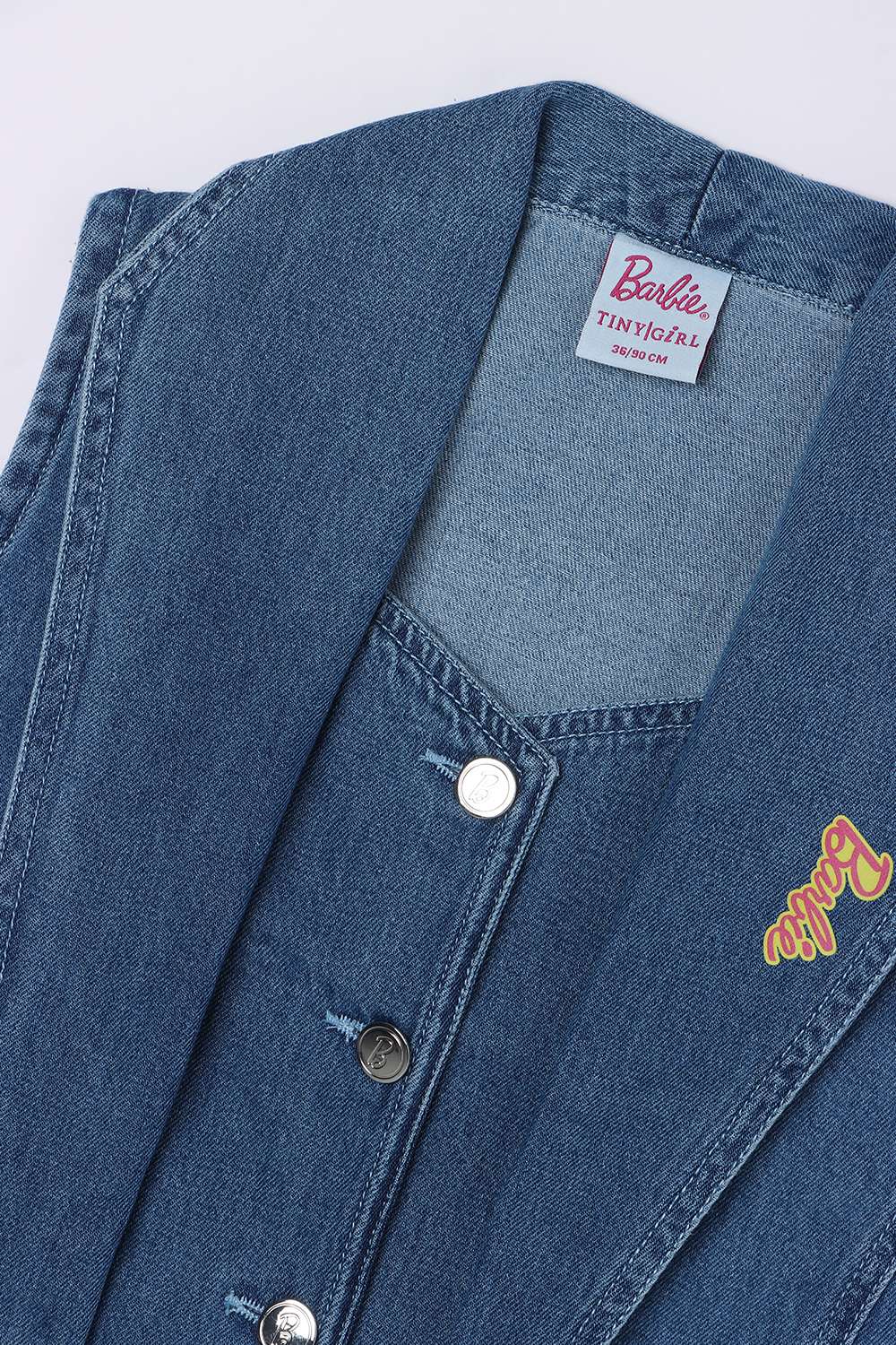 Solid-Blended-Fabric-Girls-Blazer